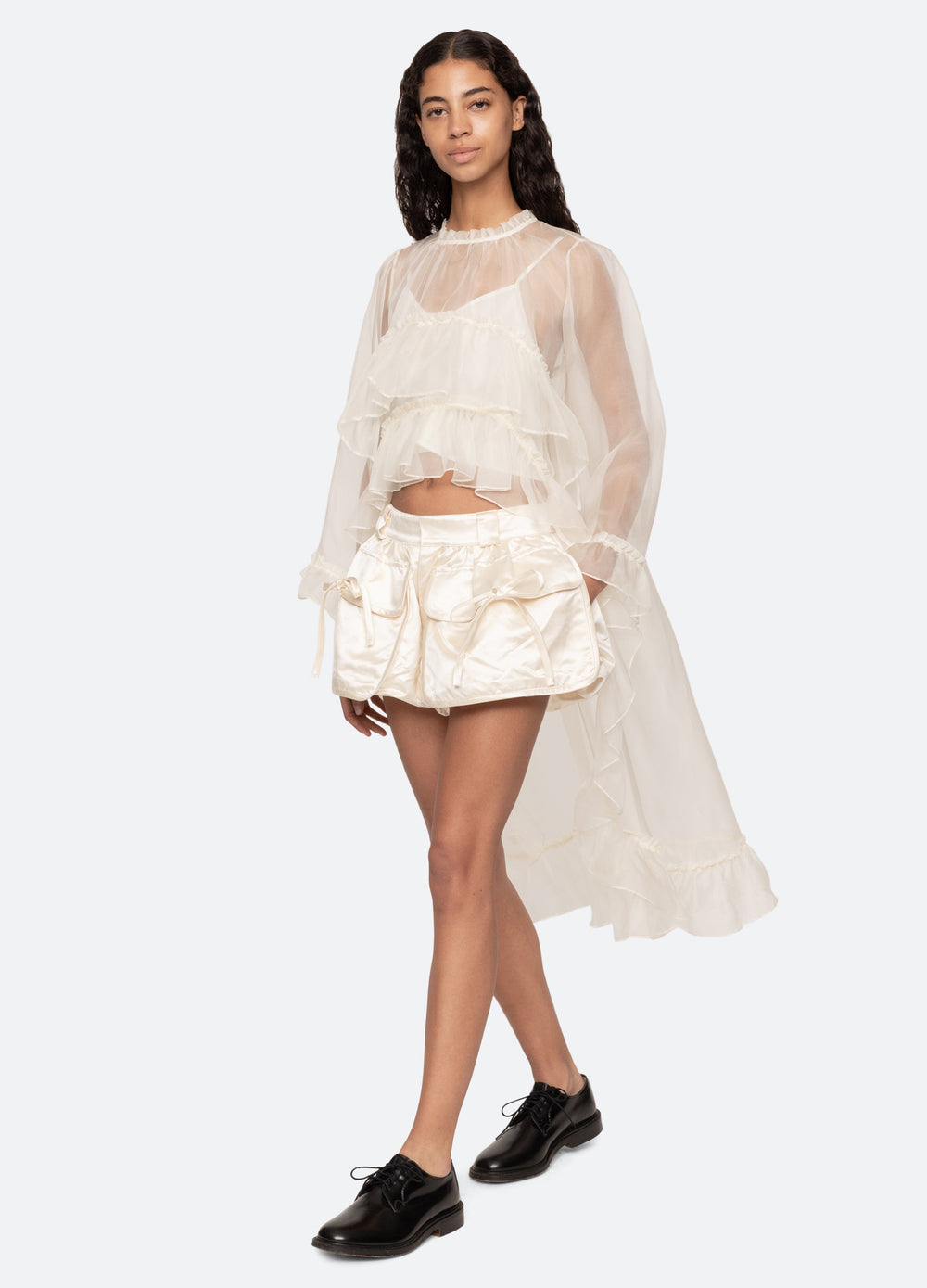Cream Loraine Shorts | Sea New York