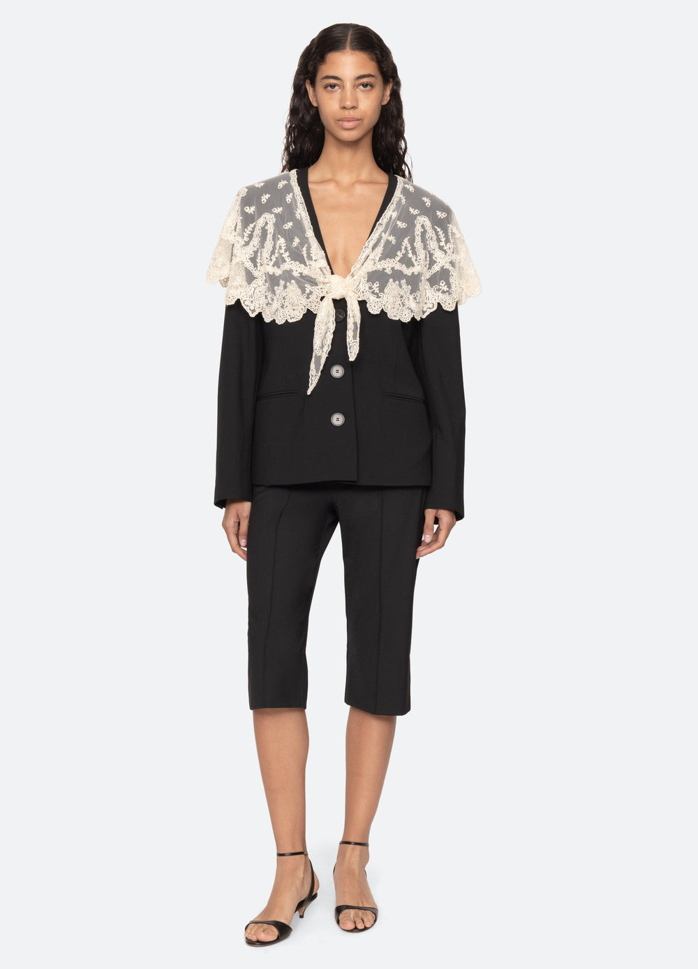 Black Elisa Capri Pant | Sea New York