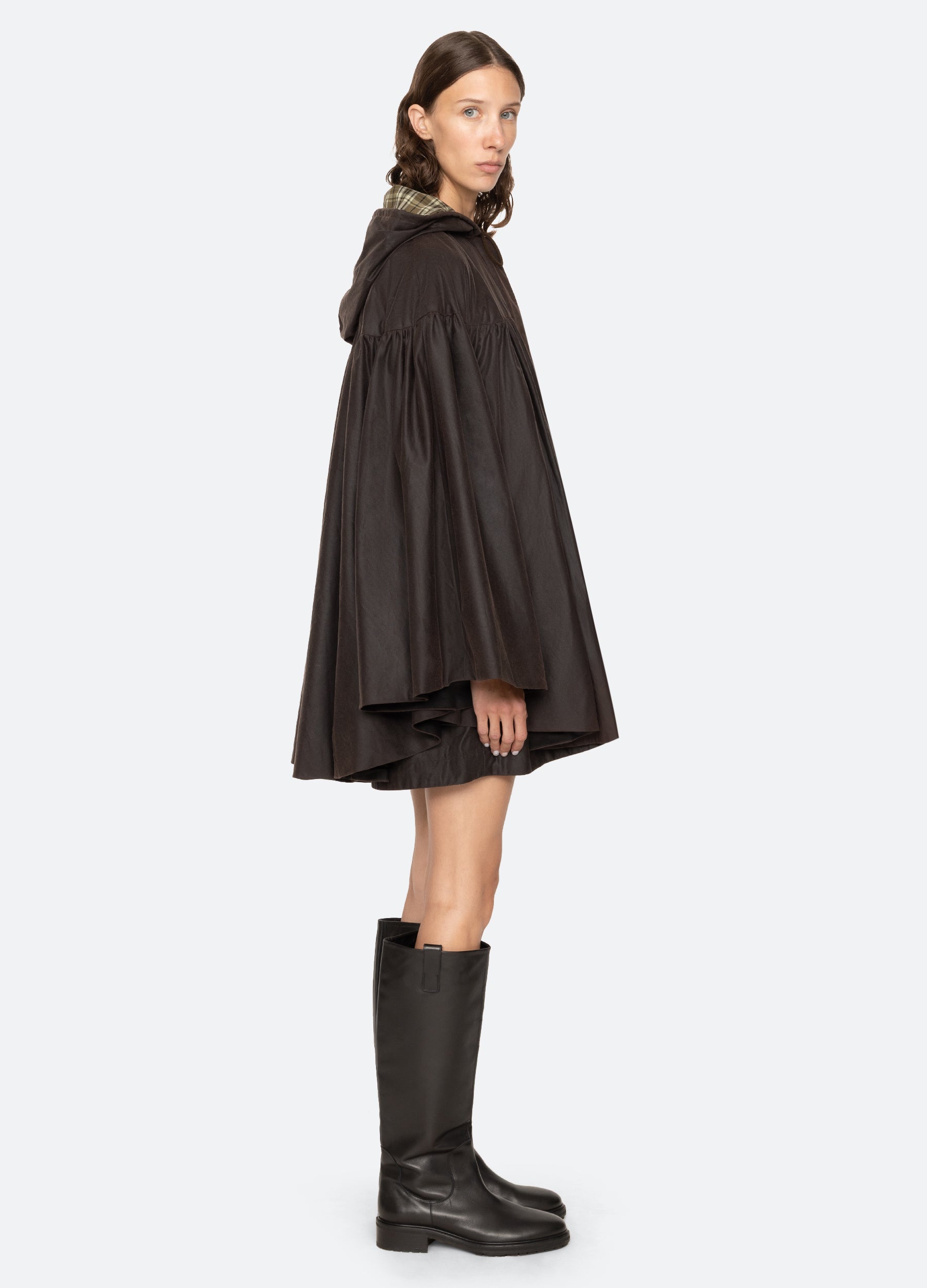 Brown Quentin Poncho | Sea New York