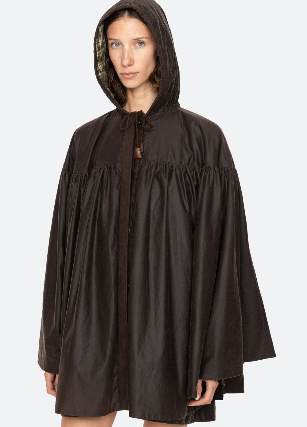 Brown Quentin Poncho | Sea New York