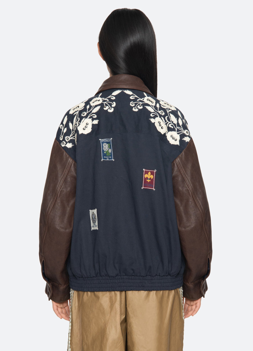 Navy Georgie Combo Jacket | Sea New York