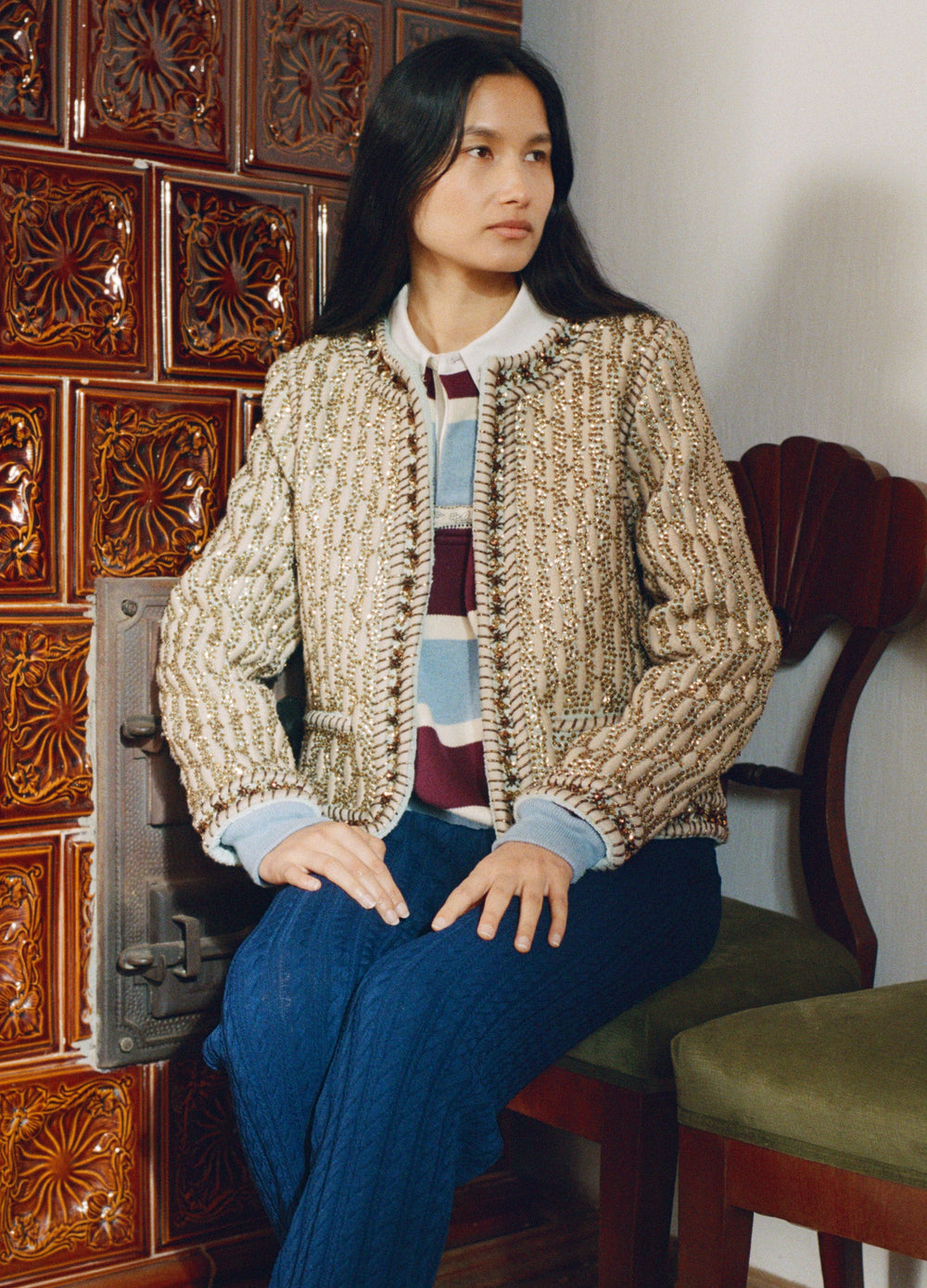 Gold Viviana Jacket | Sea New York