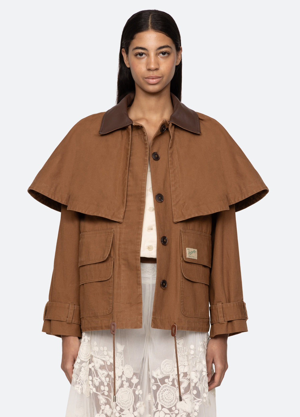Camel Carolyn Cape Jacket | Sea New York