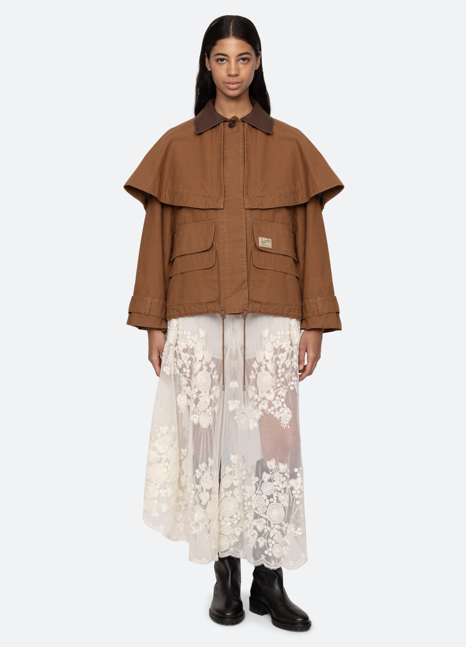 Camel Carolyn Cape Jacket | Sea New York