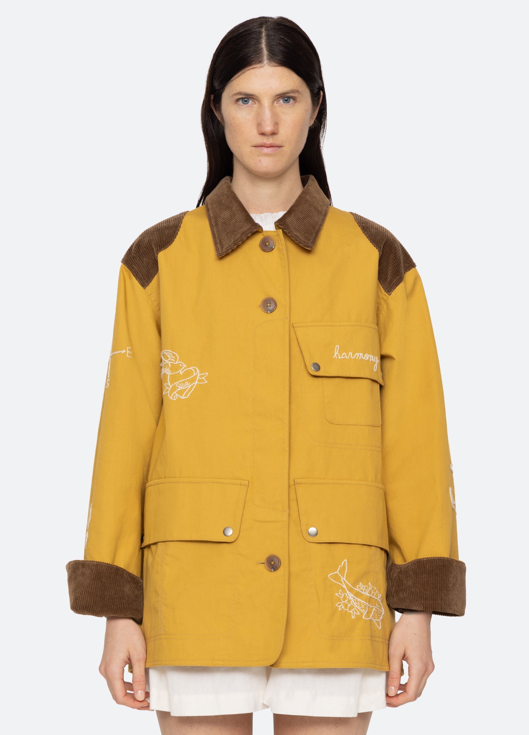 Yellow Clyde Barn Jacket | Sea New York
