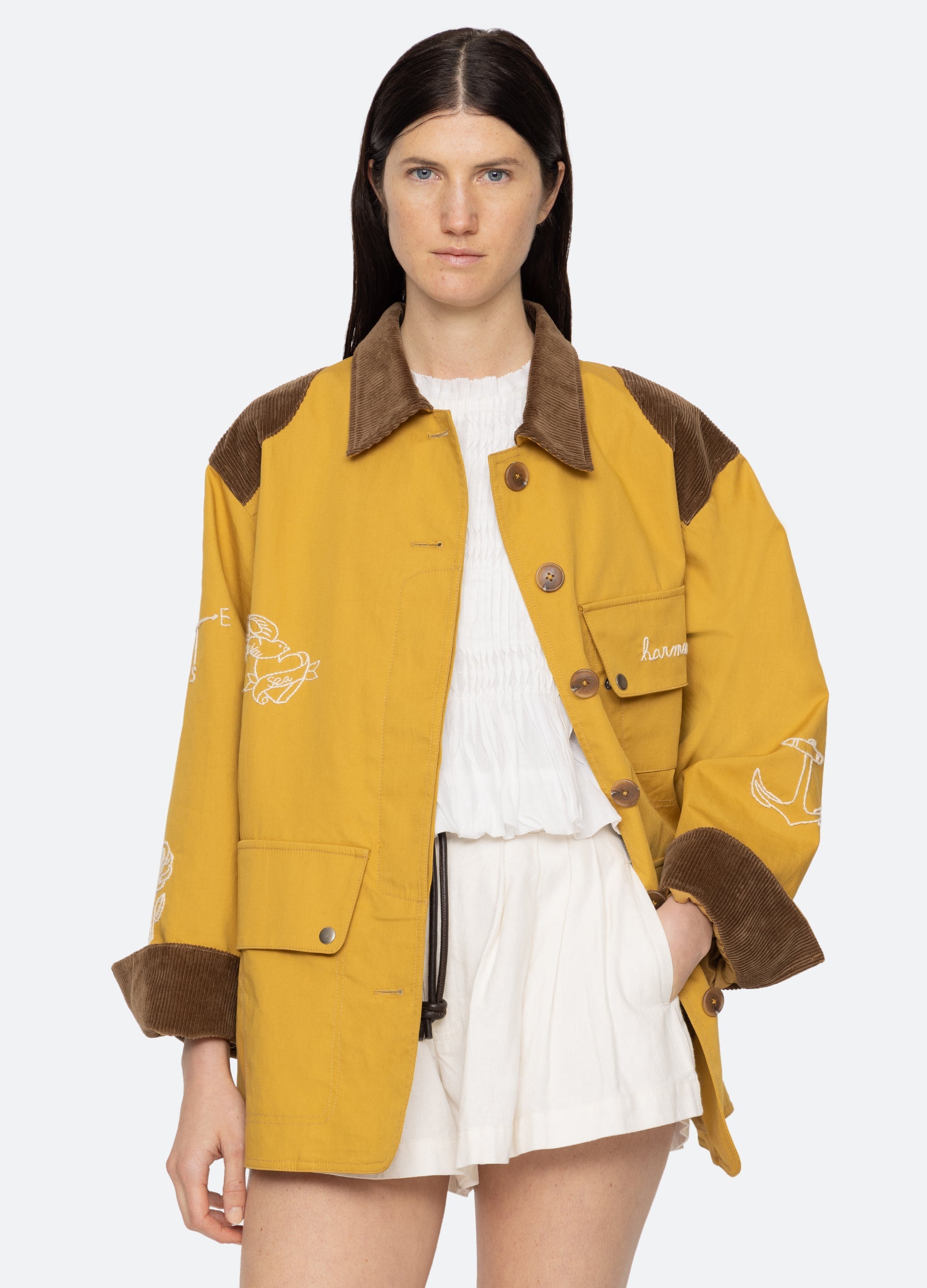 Yellow Clyde Barn Jacket | Sea New York