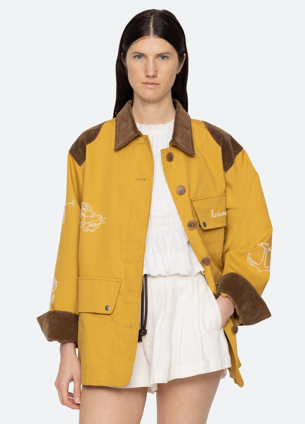 Yellow Clyde Barn Jacket | Sea New York
