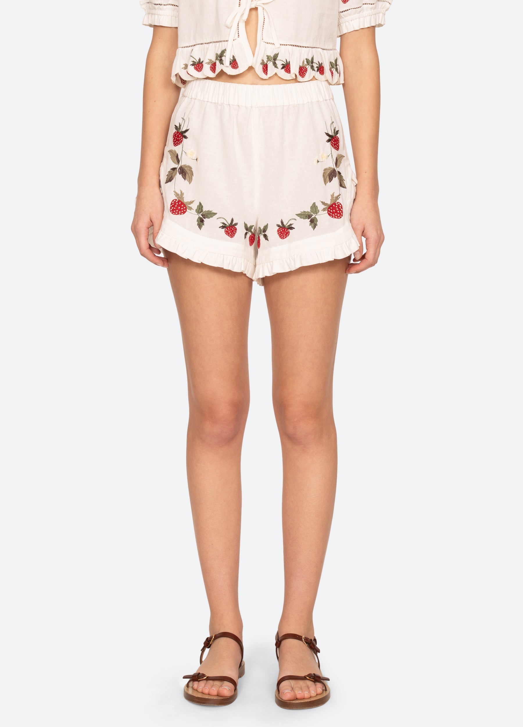 Cream Bindi Shorts | Sea New York