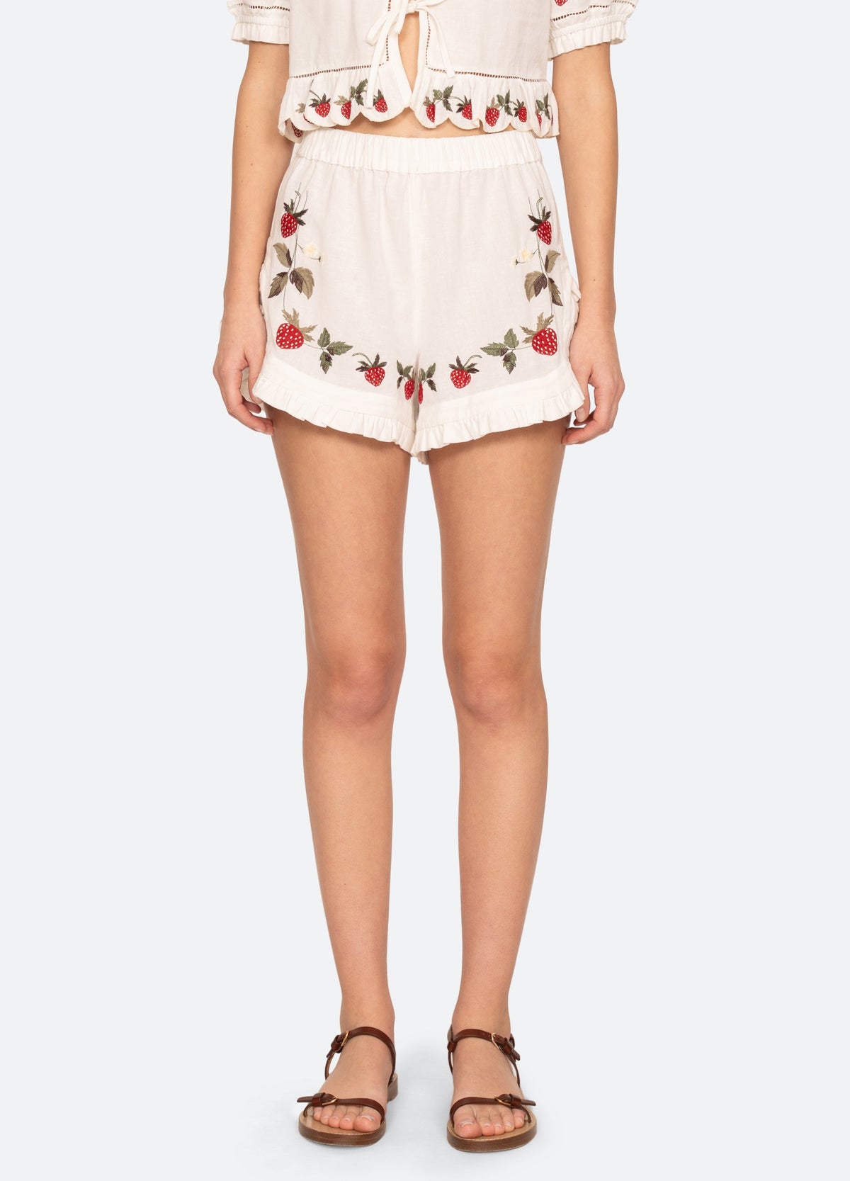 Cream Bindi Shorts | Sea New York