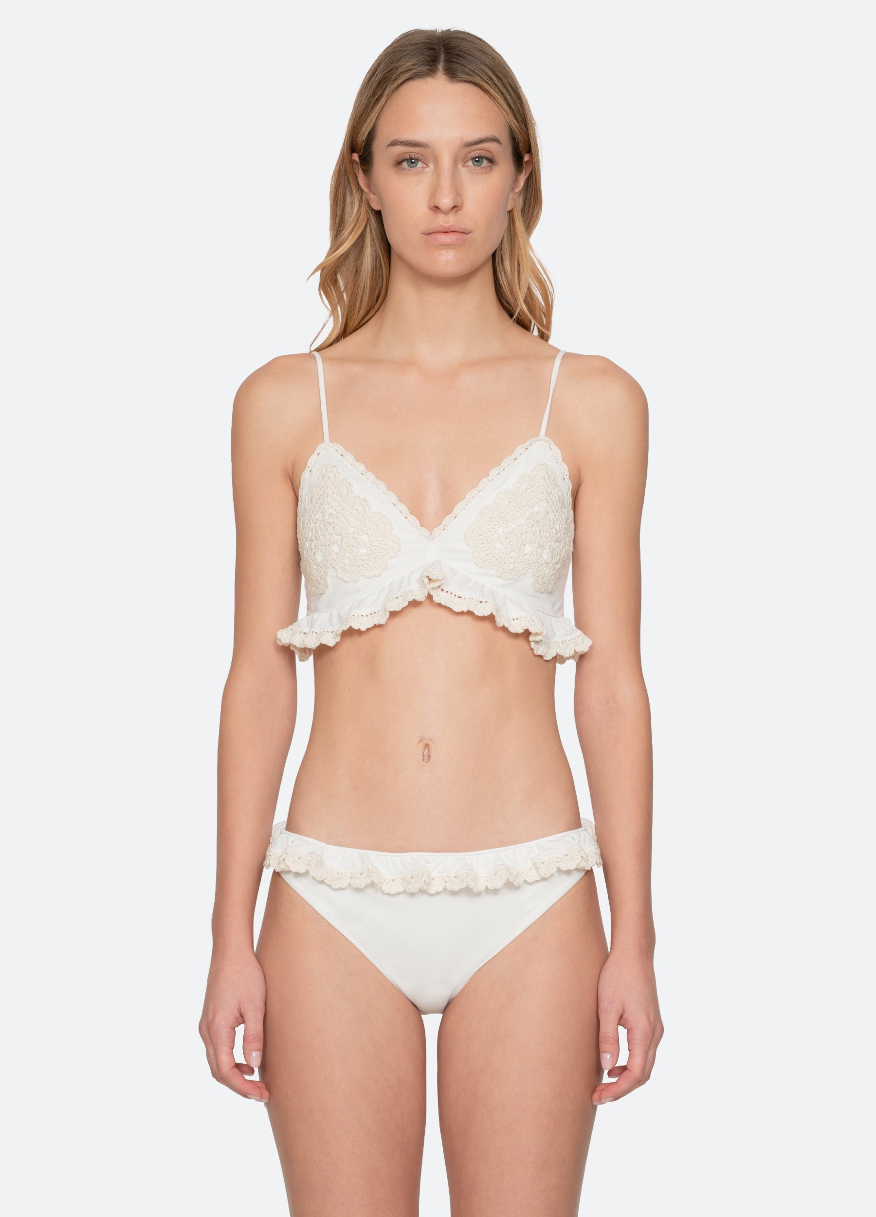 White Madelyn Bikini Top | Sea New York