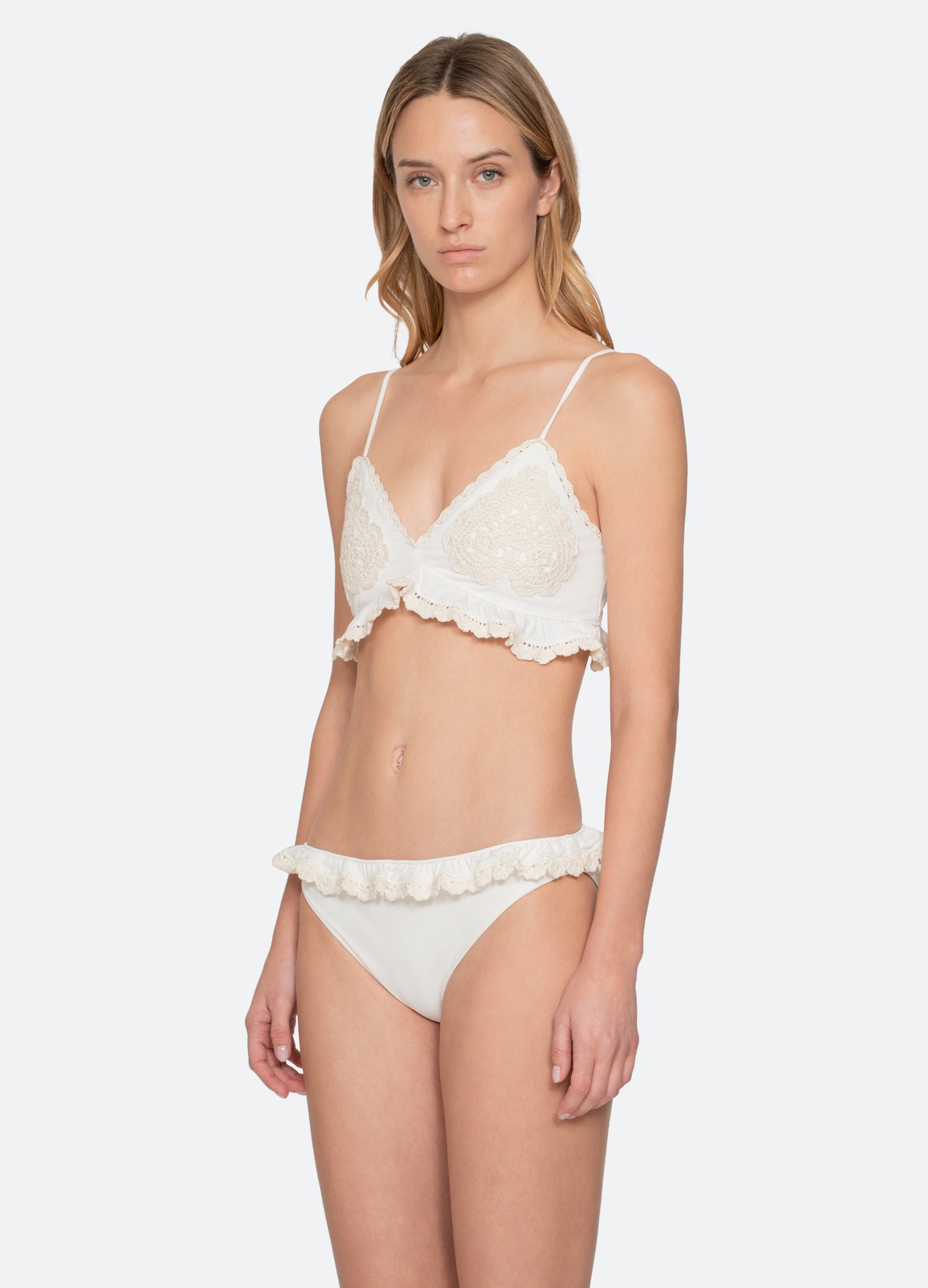 White Madelyn Bikini Top | Sea New York