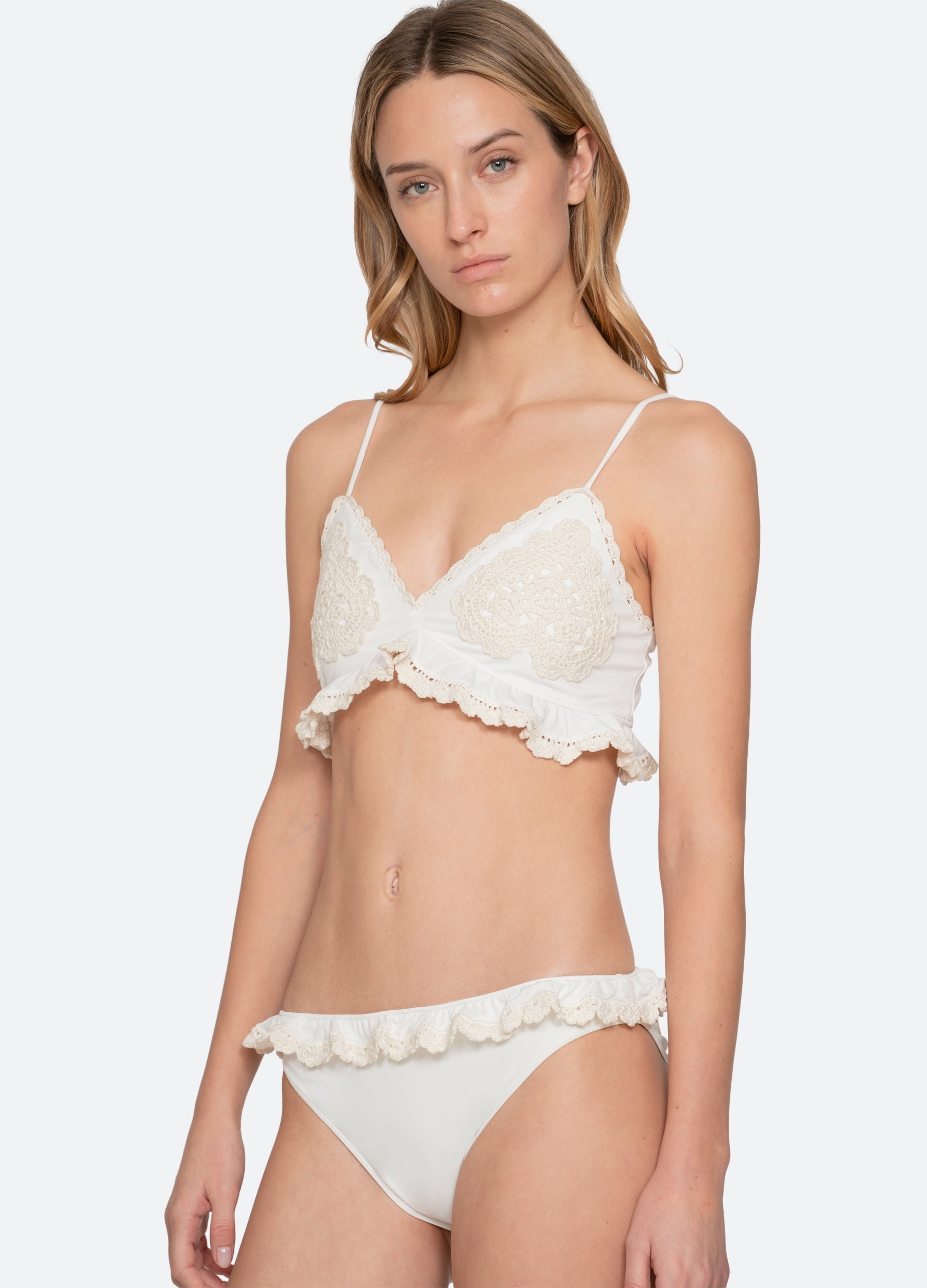 White Madelyn Bikini Top | Sea New York