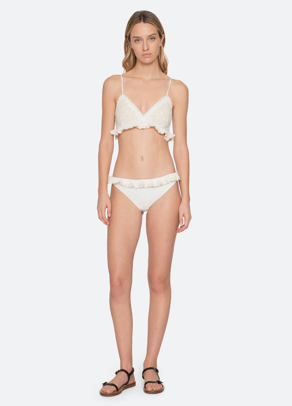 White Madelyn Bikini Top | Sea New York
