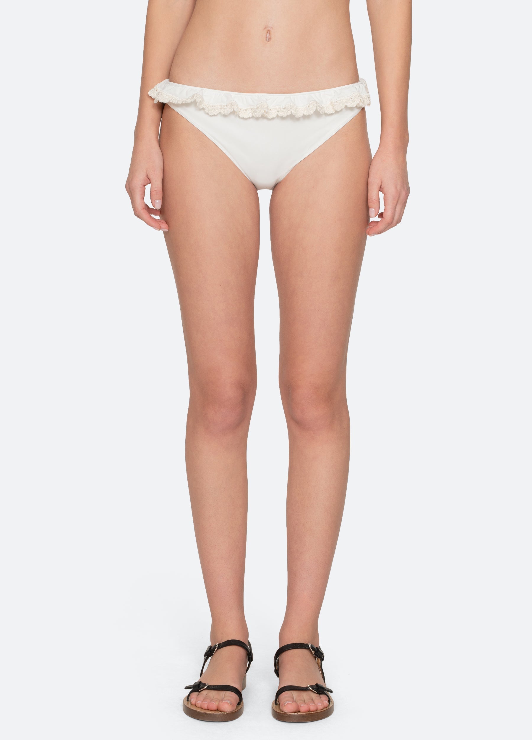 White Madelyn Bikini Bottom | Sea New York