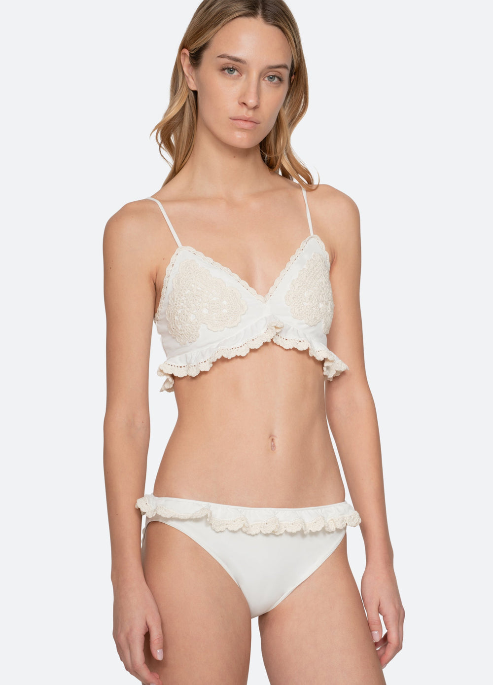 White Madelyn Bikini Bottom | Sea New York