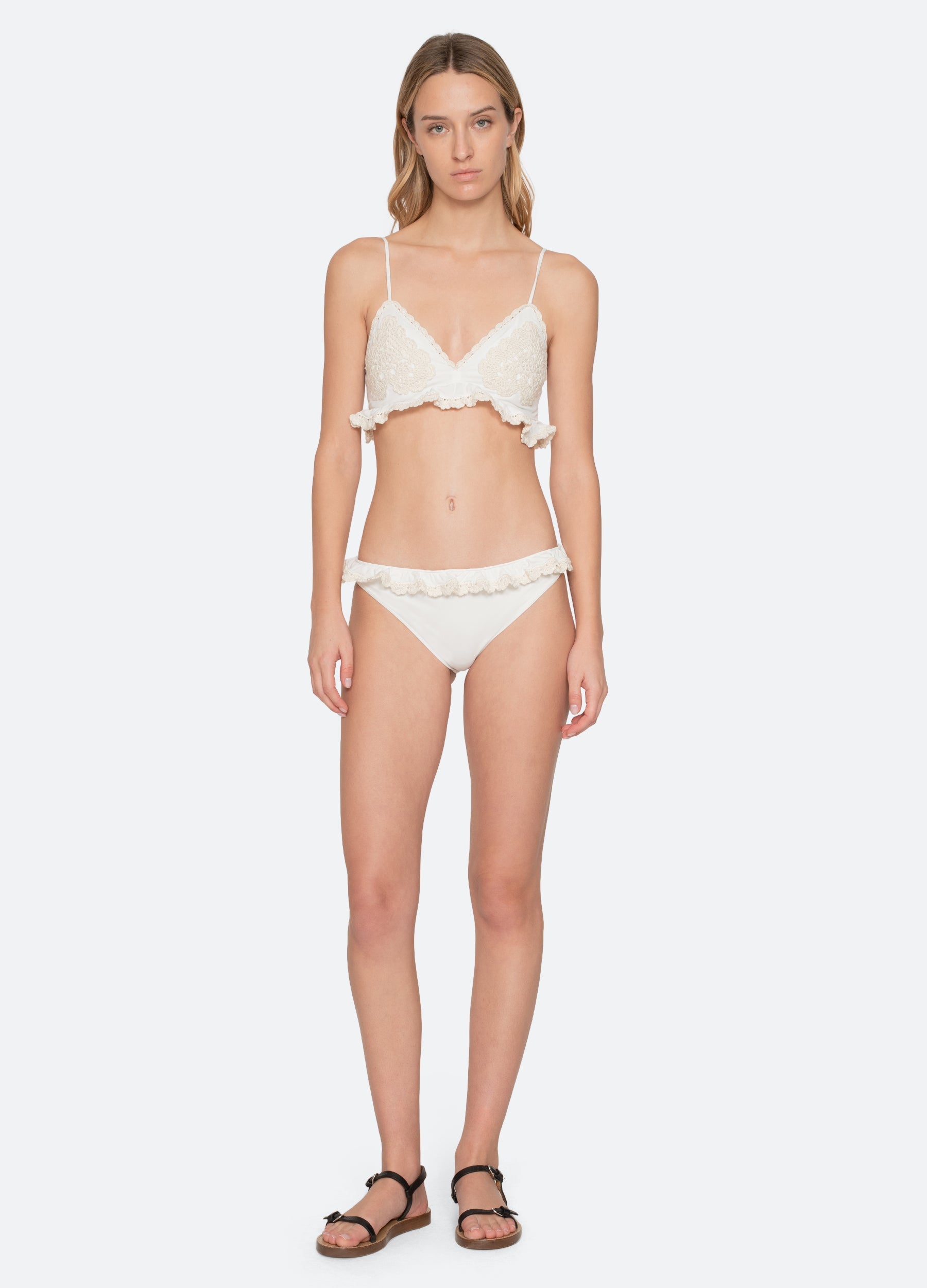 White Madelyn Bikini Bottom | Sea New York
