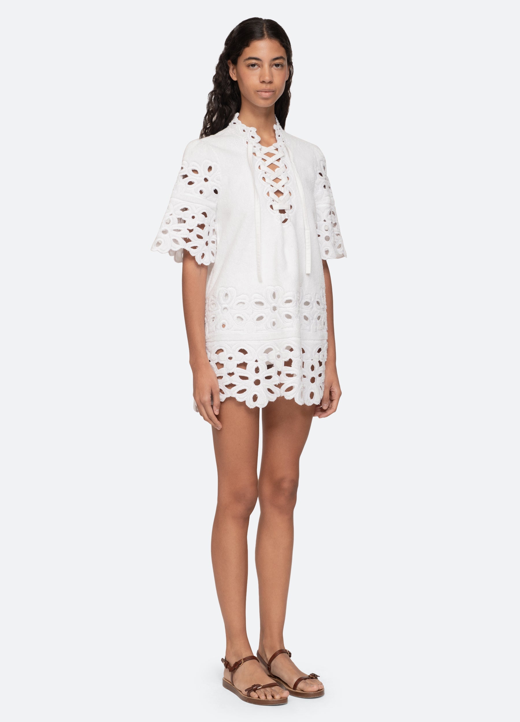 White Leila Coverup | Sea New York
