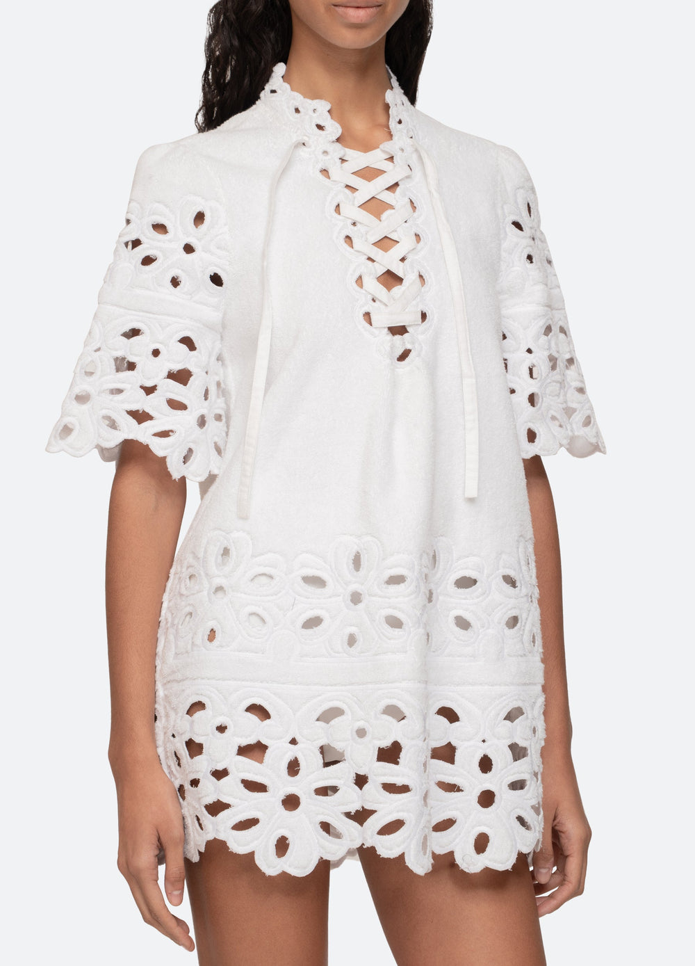 White Leila Coverup | Sea New York