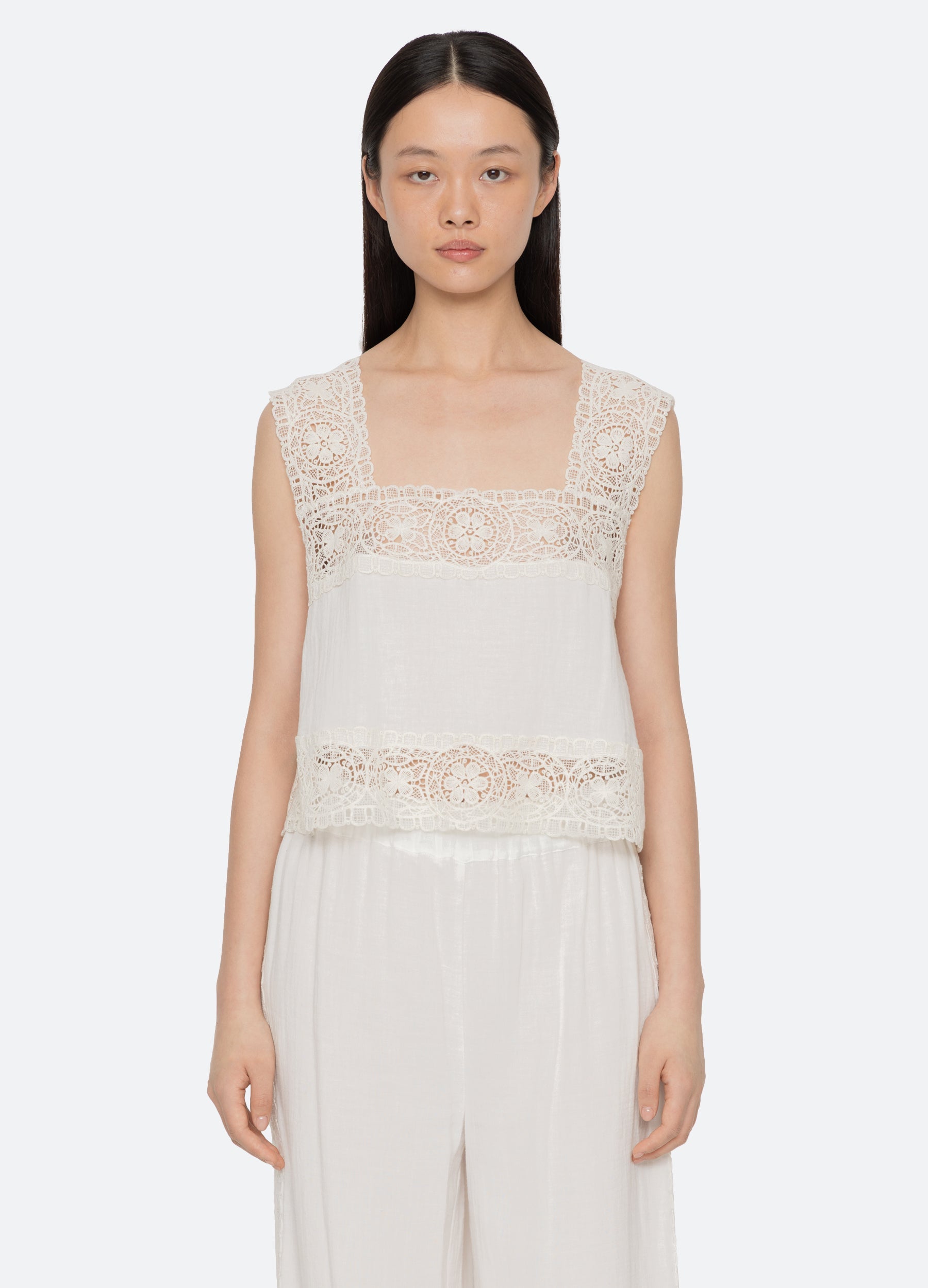 Cream Gardener Tank | Sea New York