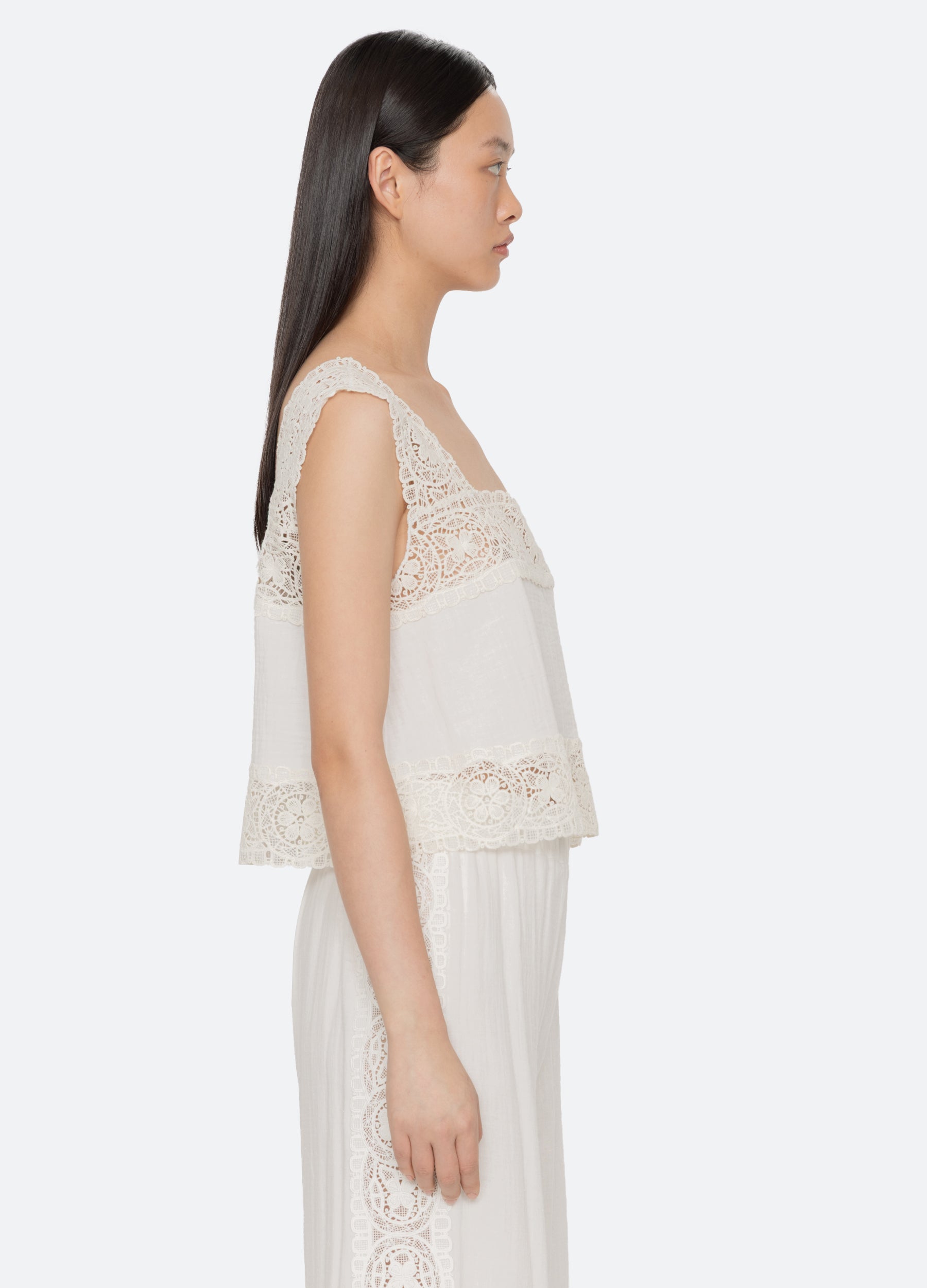 Cream Gardener Tank | Sea New York