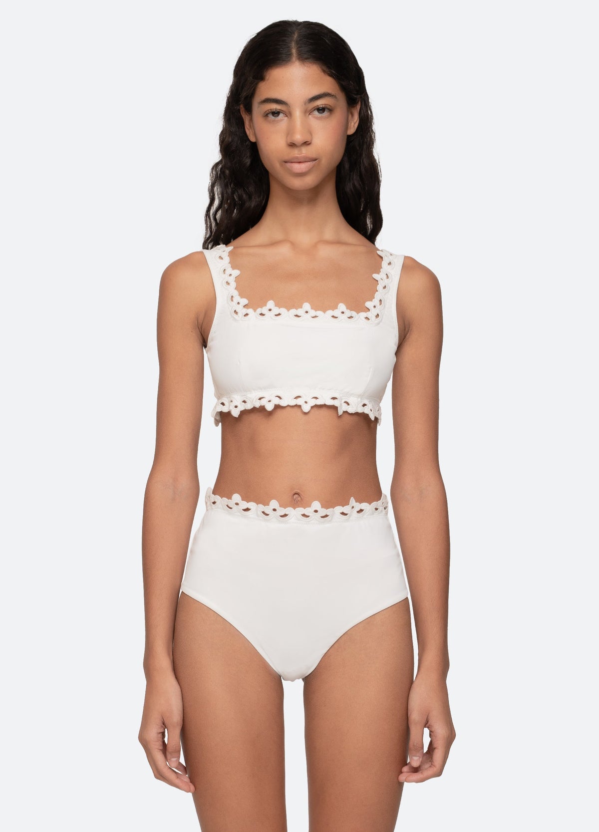 White Leila Bikini Top | Sea New York