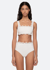 White Leila Bikini Top | Sea New York