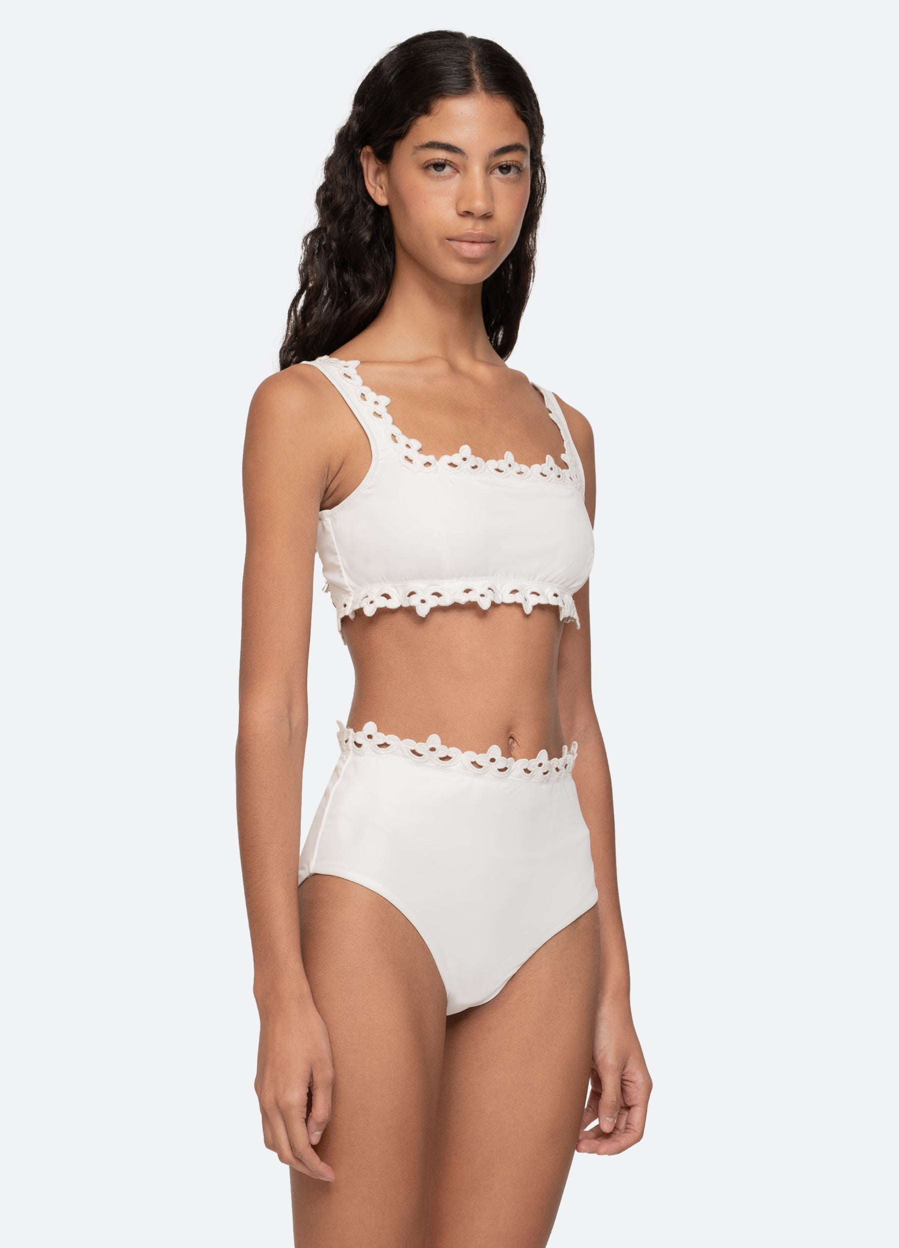 White Leila Bikini Top | Sea New York