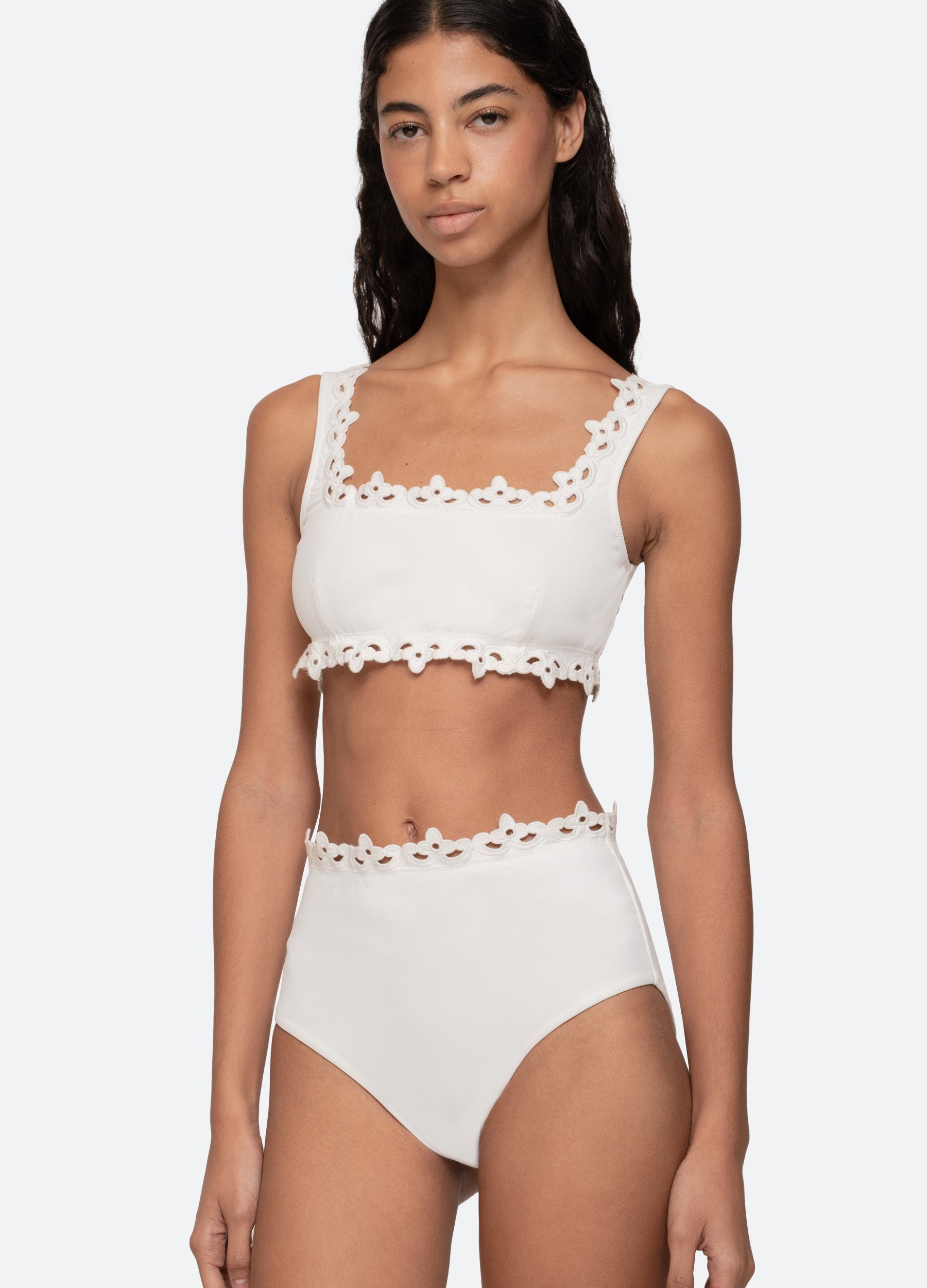 White Leila Bikini Top | Sea New York