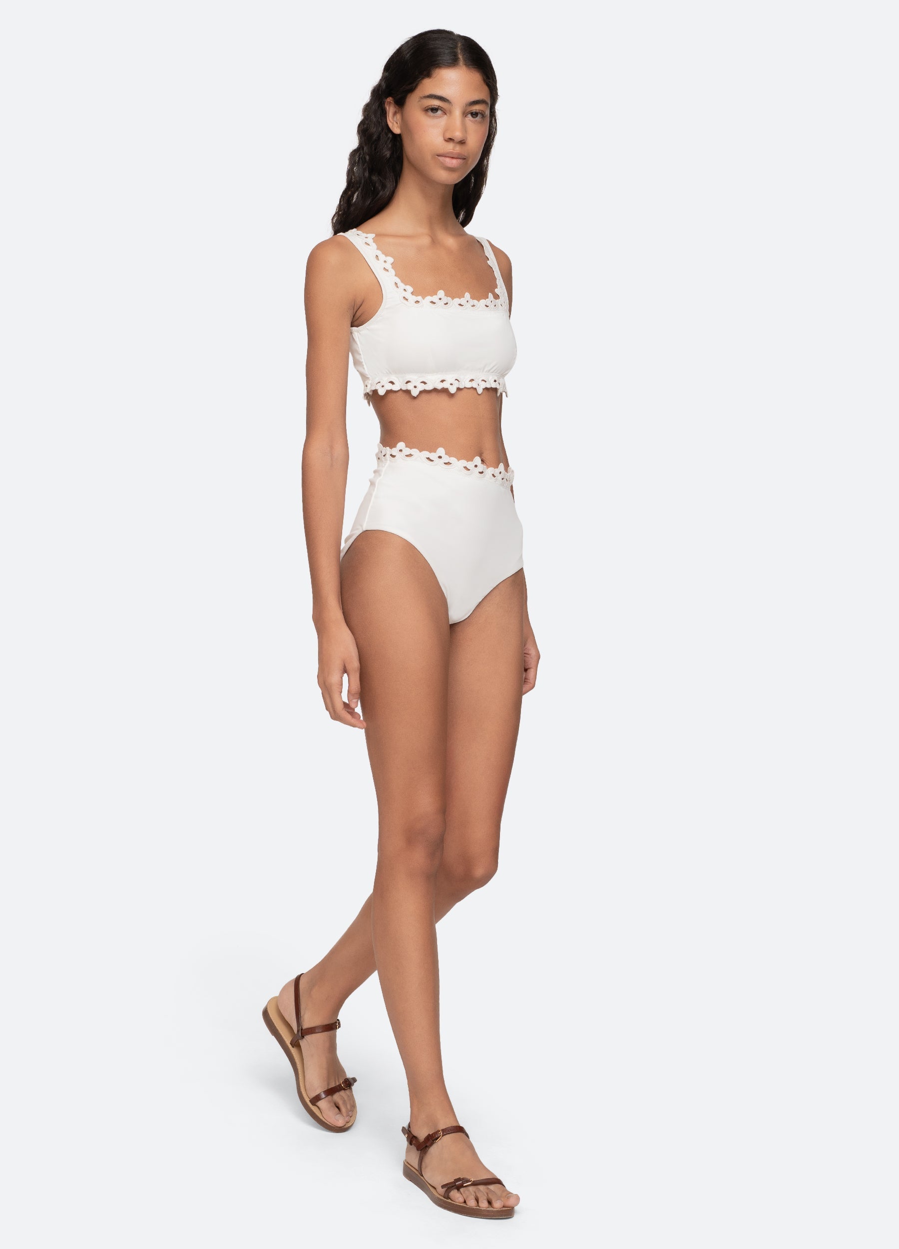 White Leila Bikini Top | Sea New York