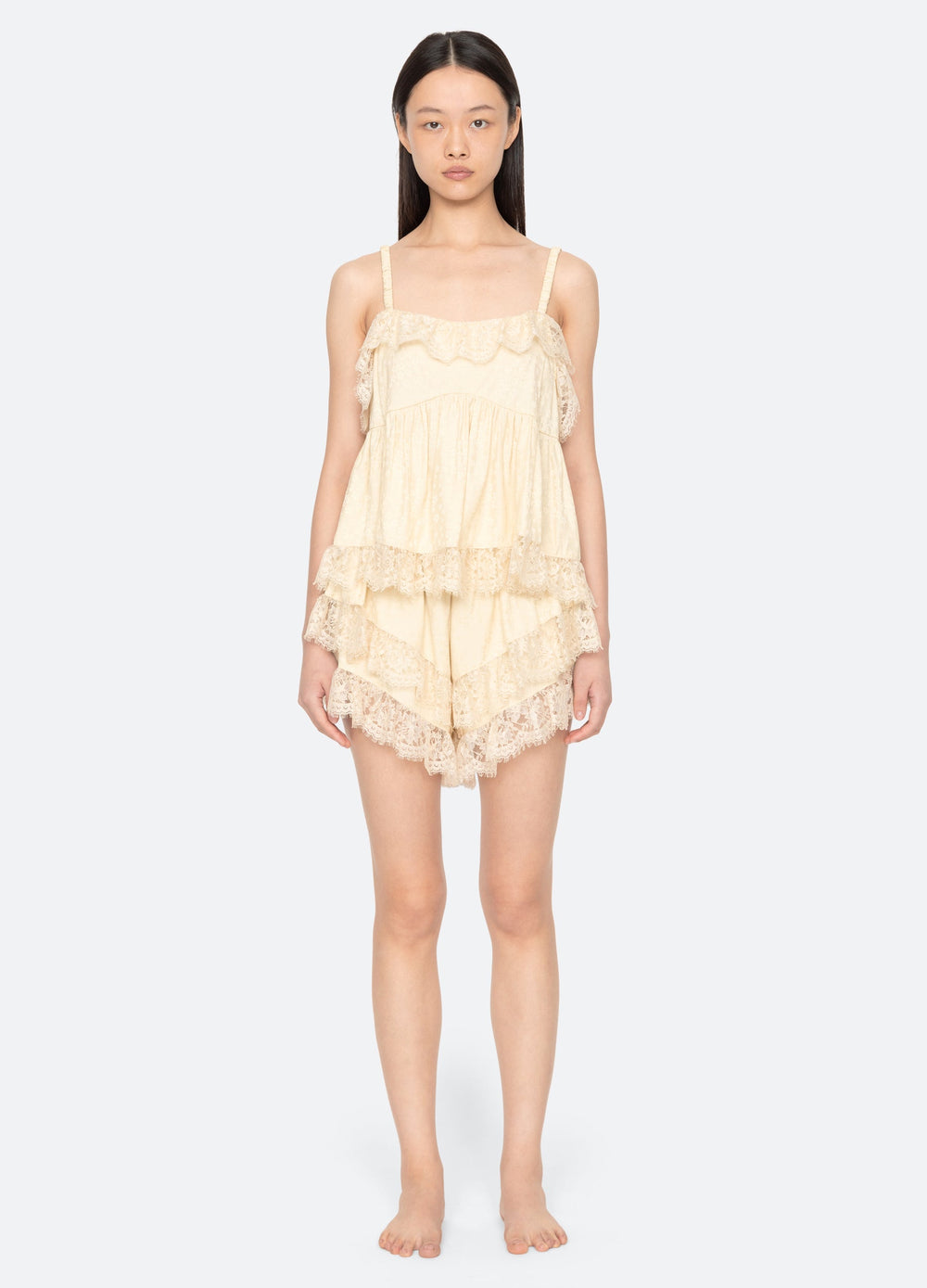 Yellow Lila Short PJ Set | Sea New York