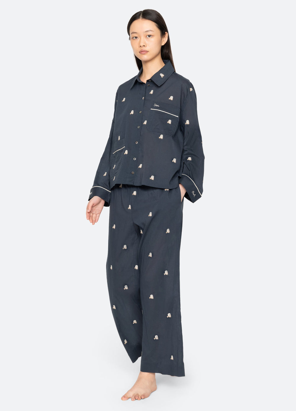 Navy Noella PJ Set | Sea New York