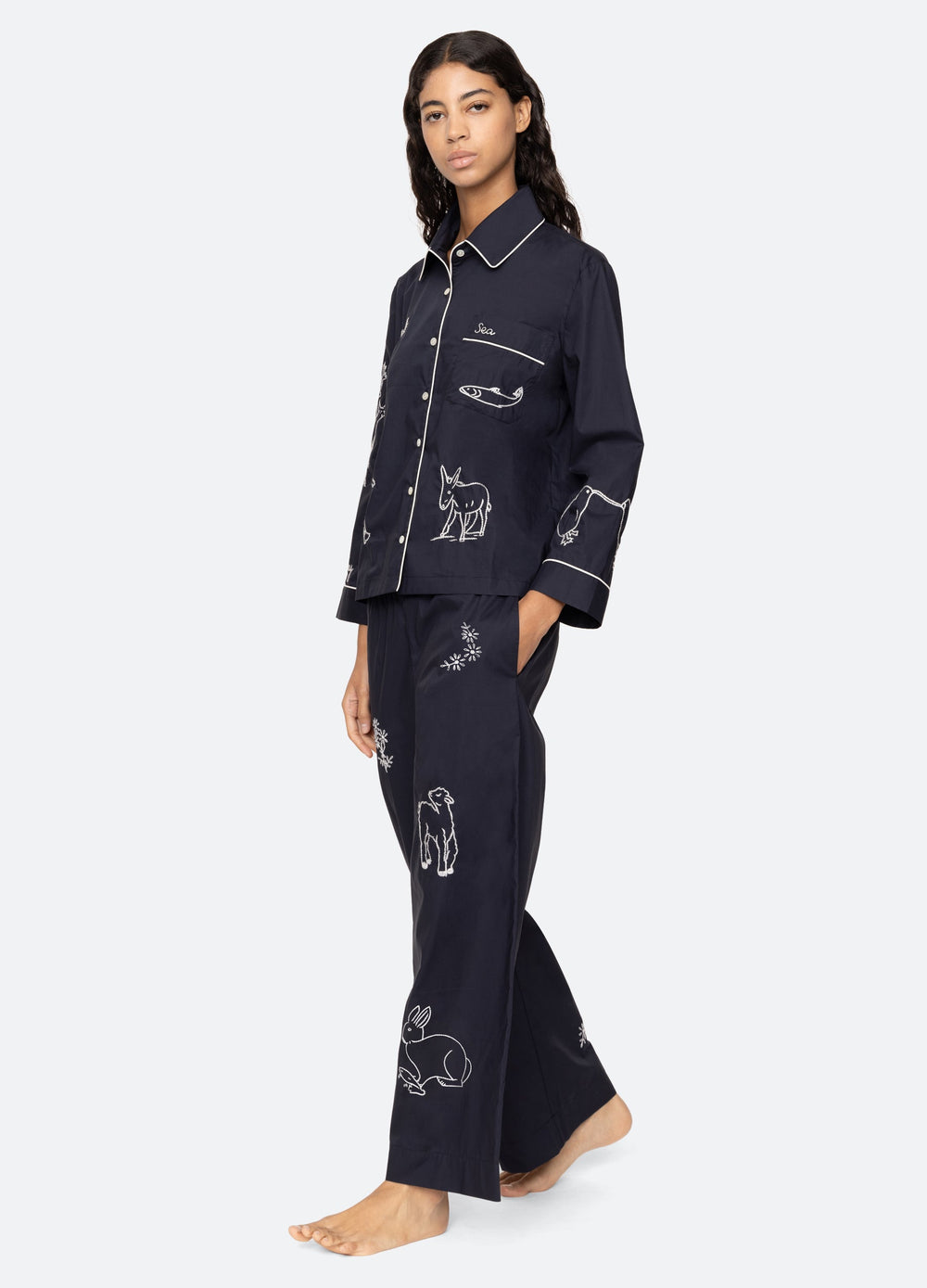 Navy Demi PJ Set | Sea New York
