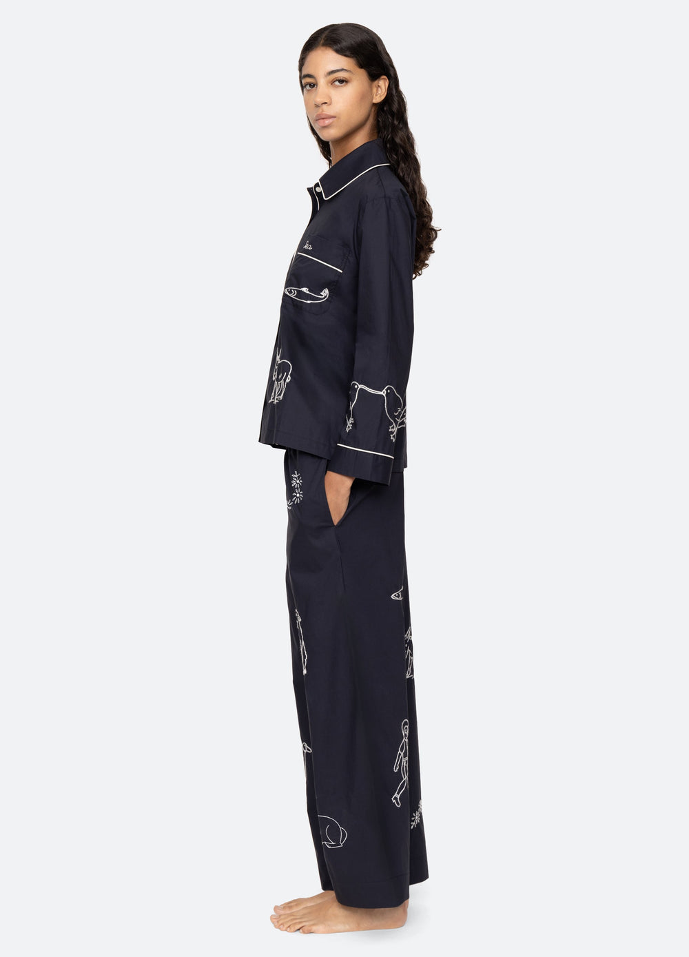 Navy Demi PJ Set | Sea New York