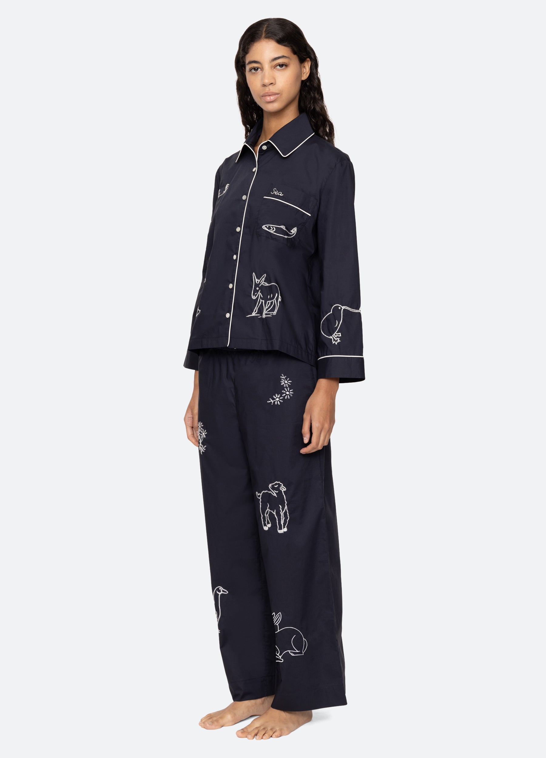 Navy Demi PJ Set | Sea New York