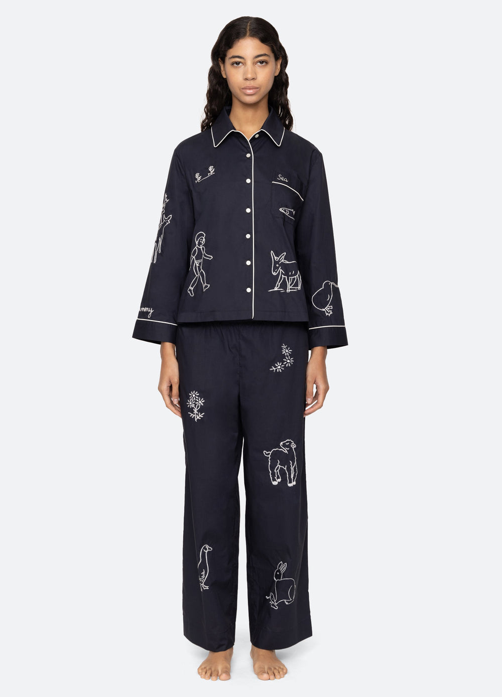 Navy Demi PJ Set | Sea New York