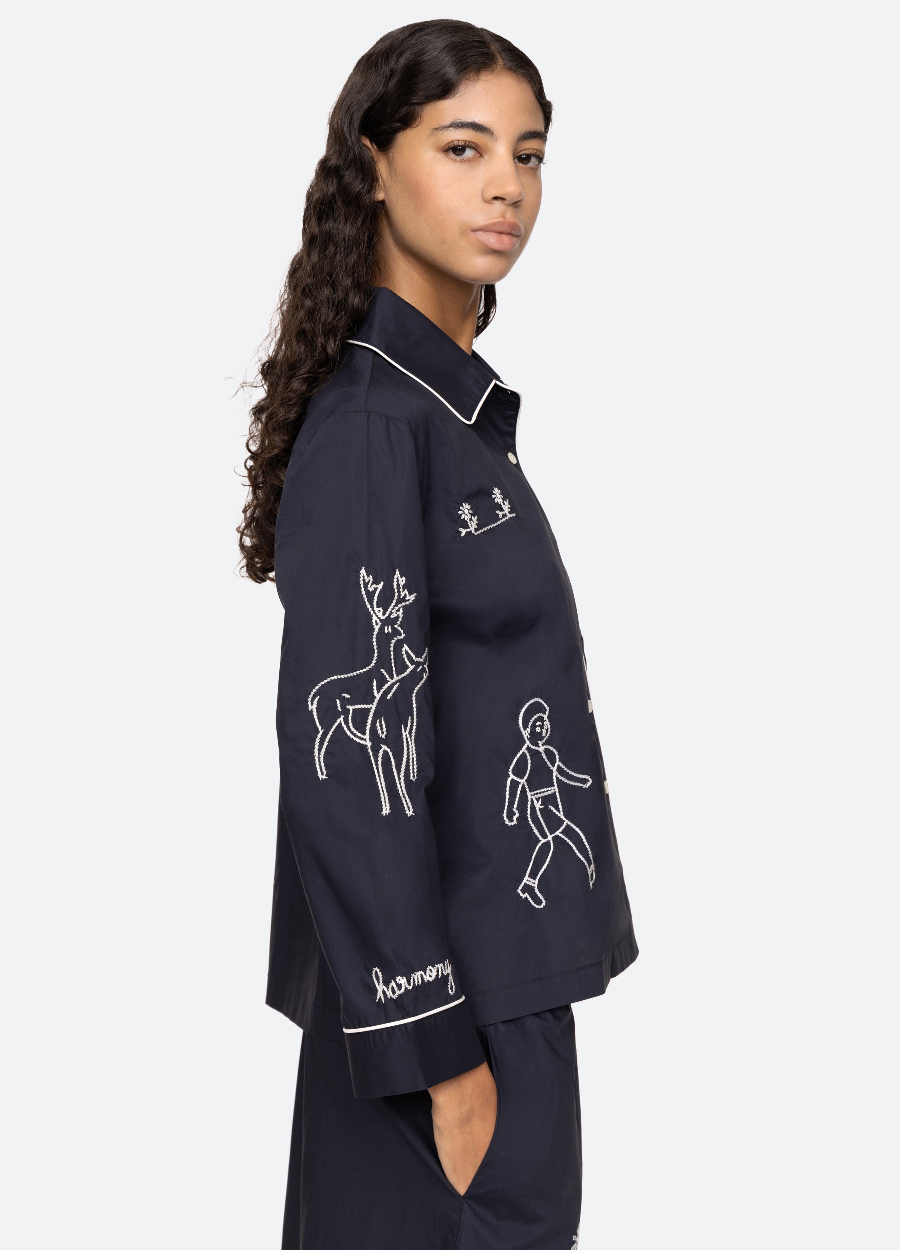 Navy Demi PJ Set | Sea New York