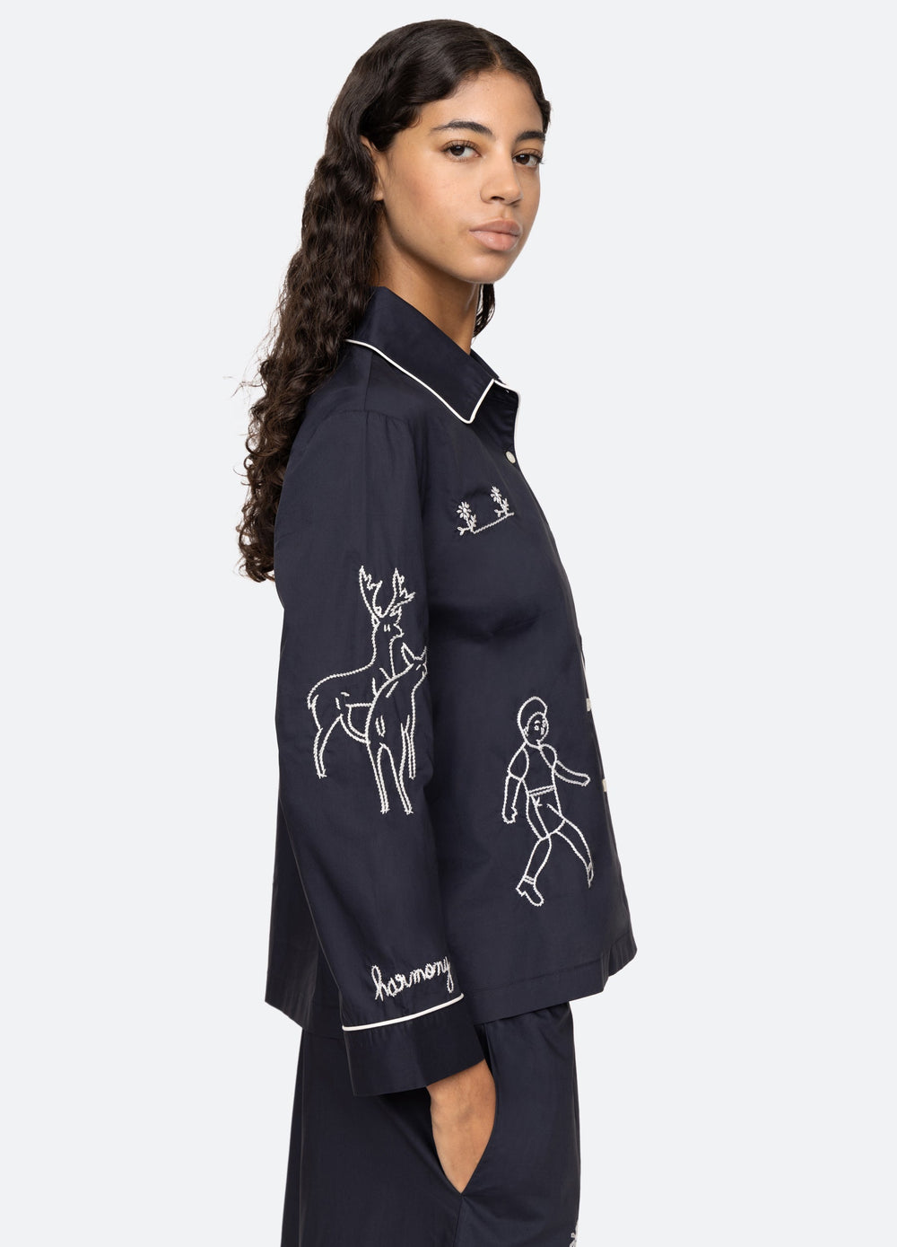 Navy Demi PJ Set | Sea New York