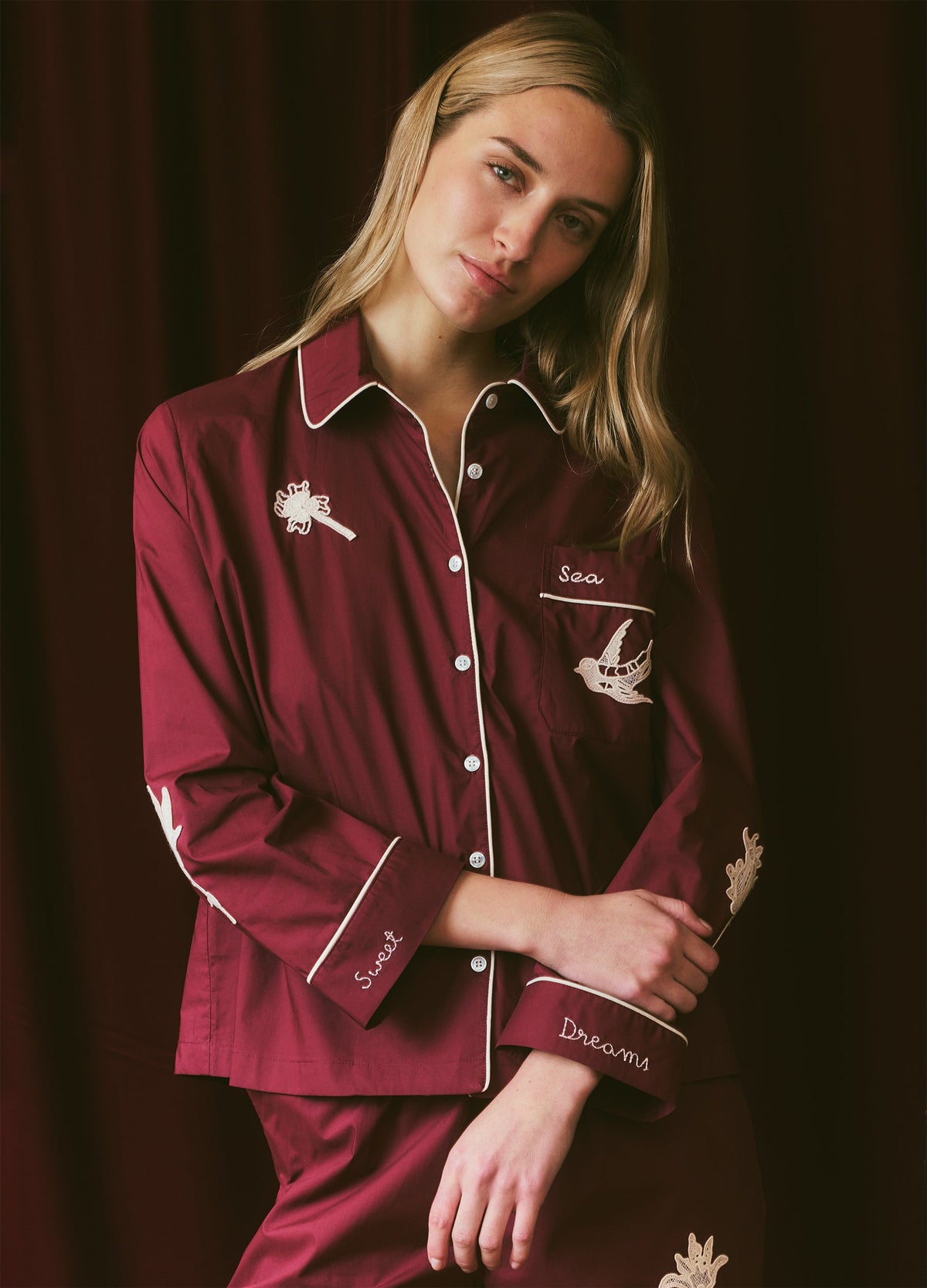 Burgundy Mika PJ Set | Sea New York
