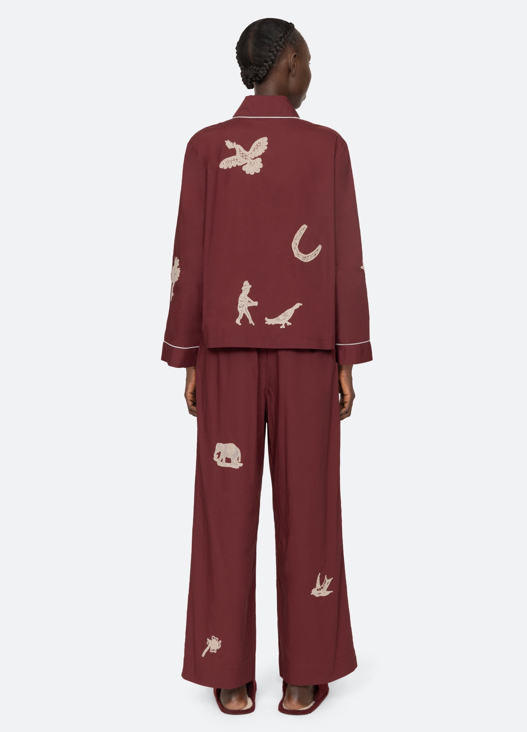 Burgundy Mika PJ Set | Sea New York