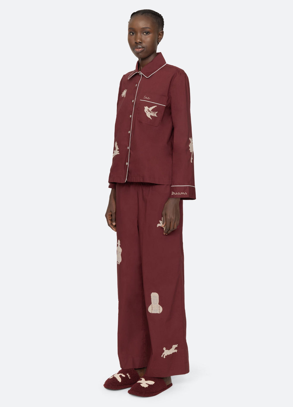 Burgundy Mika PJ Set | Sea New York
