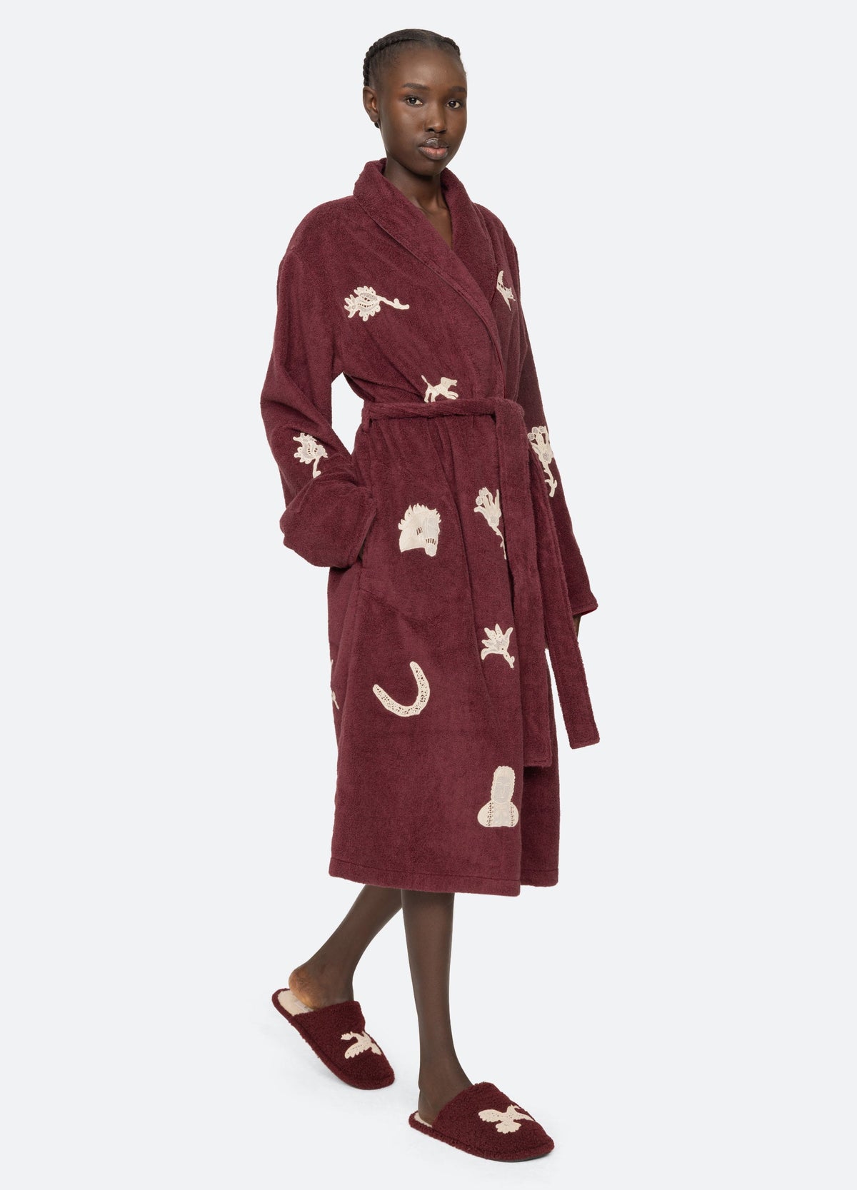 Burgundy Mika Robe | Sea New York