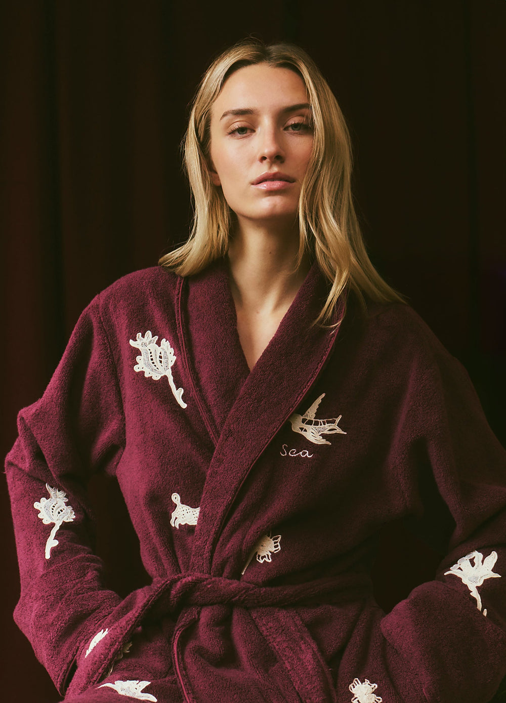 Burgundy Mika Robe | Sea New York