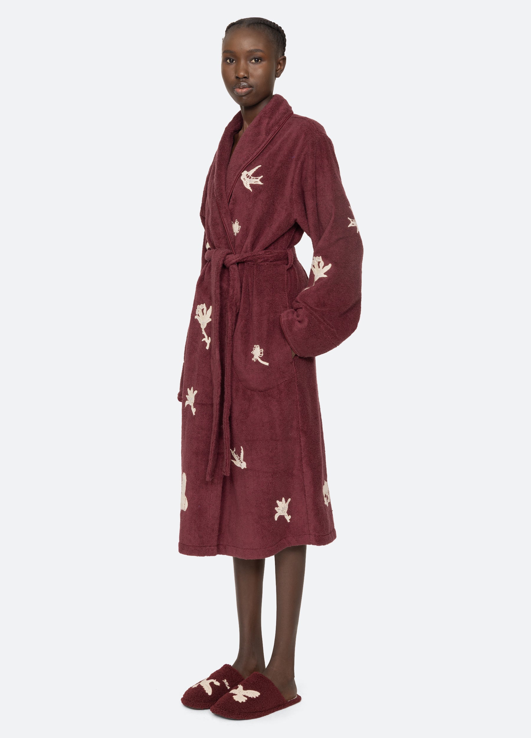 Burgundy Mika Robe | Sea New York