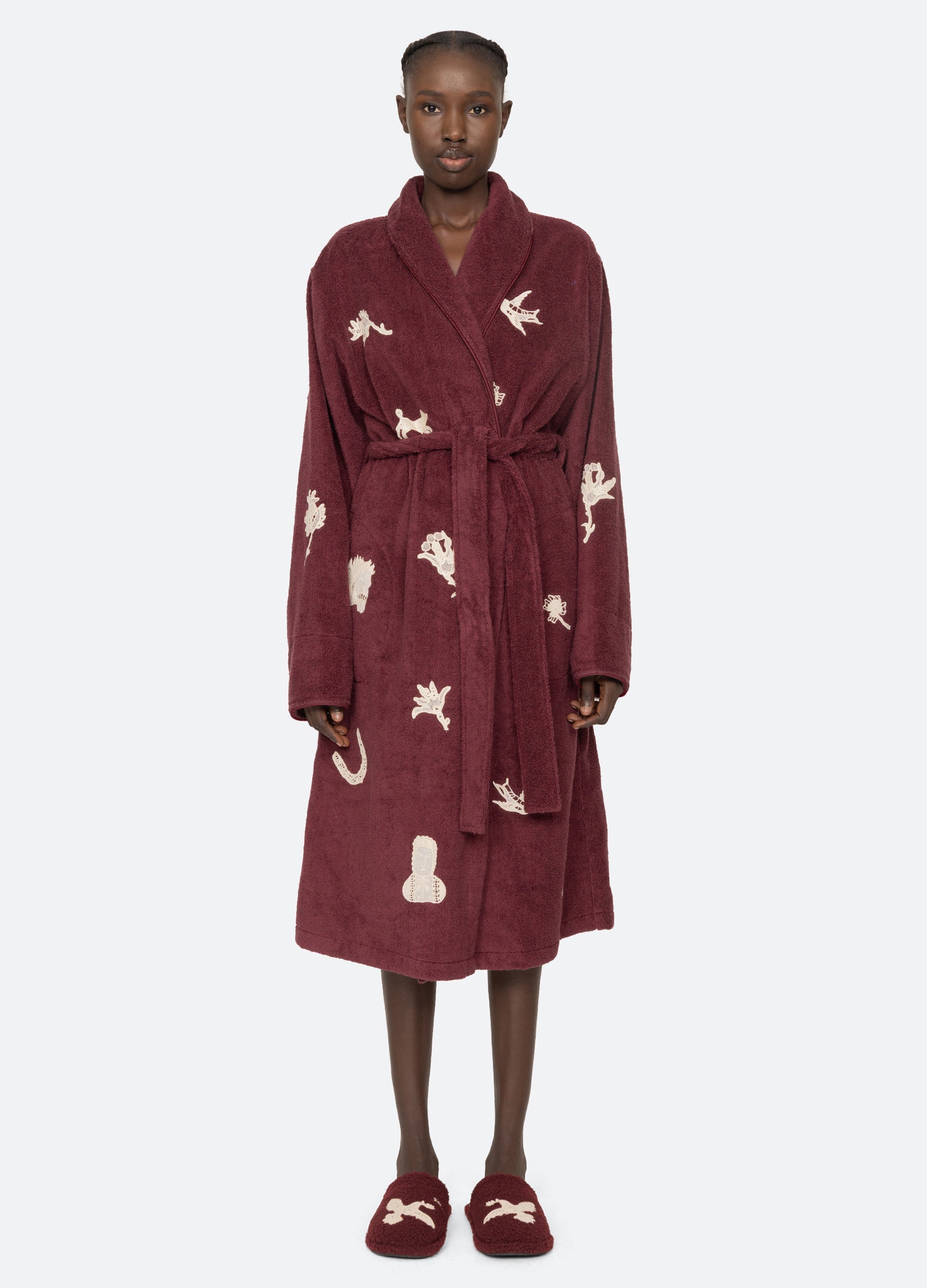 Burgundy Mika Robe | Sea New York