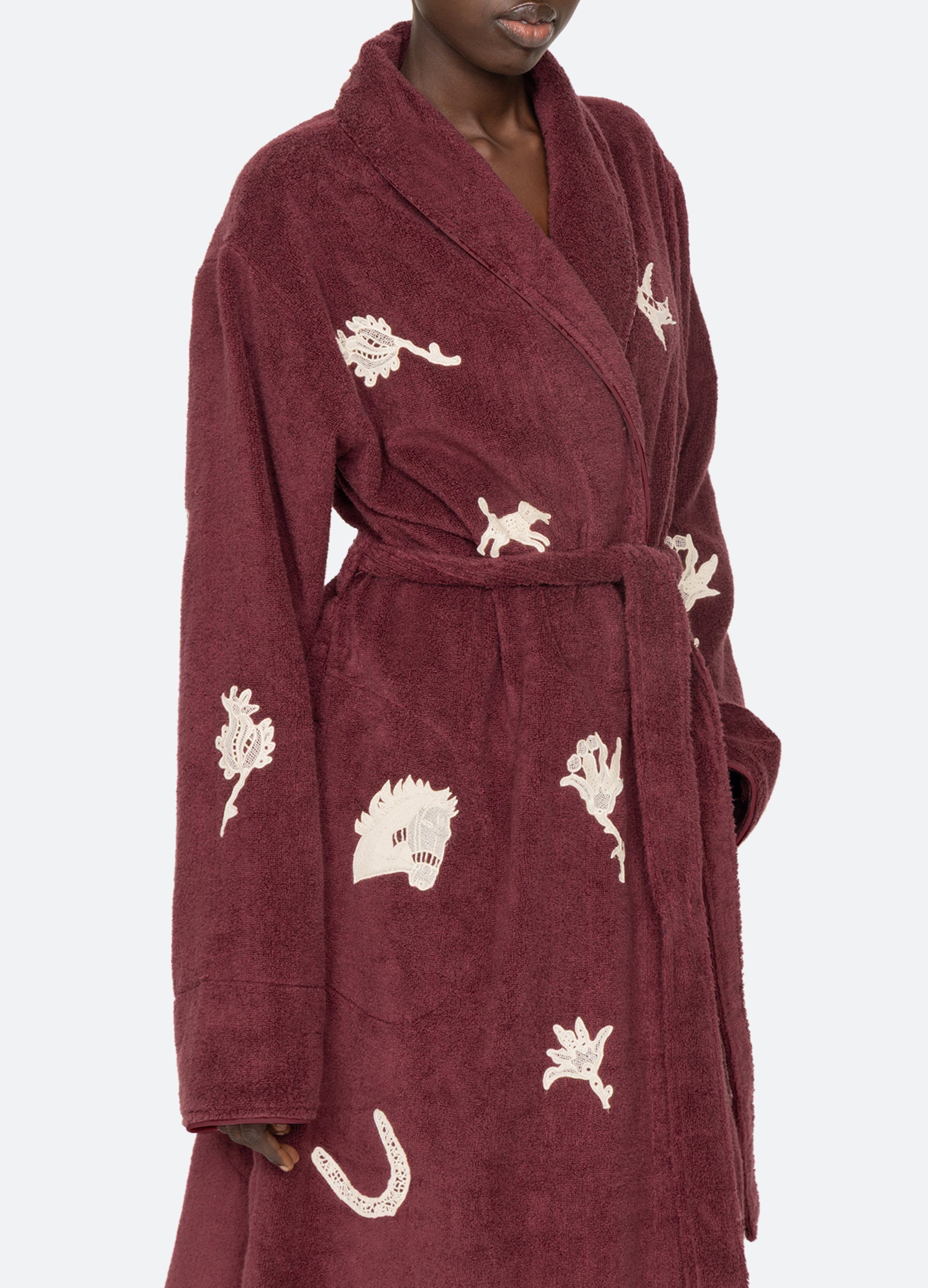 Burgundy Mika Robe | Sea New York