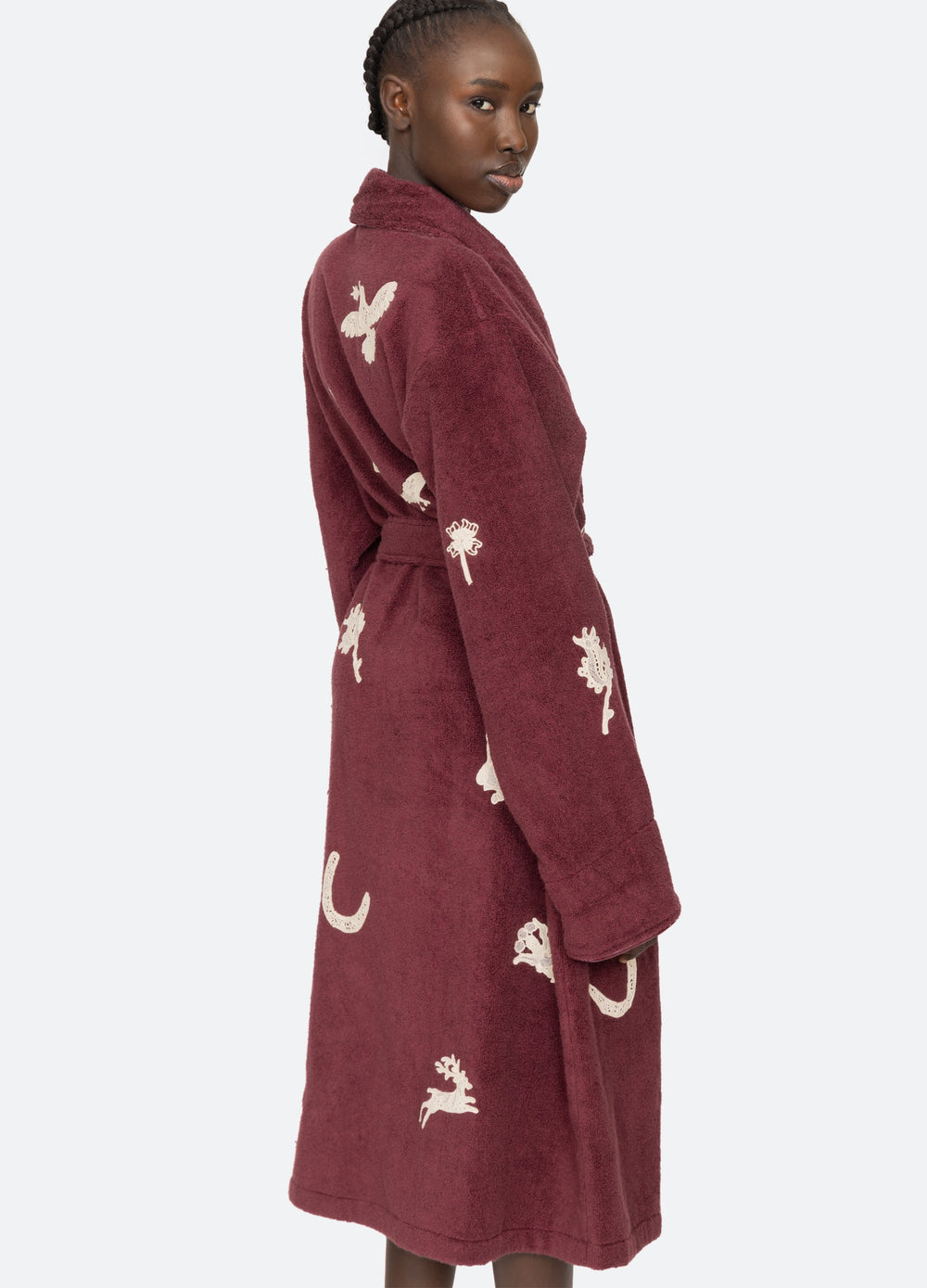 Burgundy Mika Robe | Sea New York