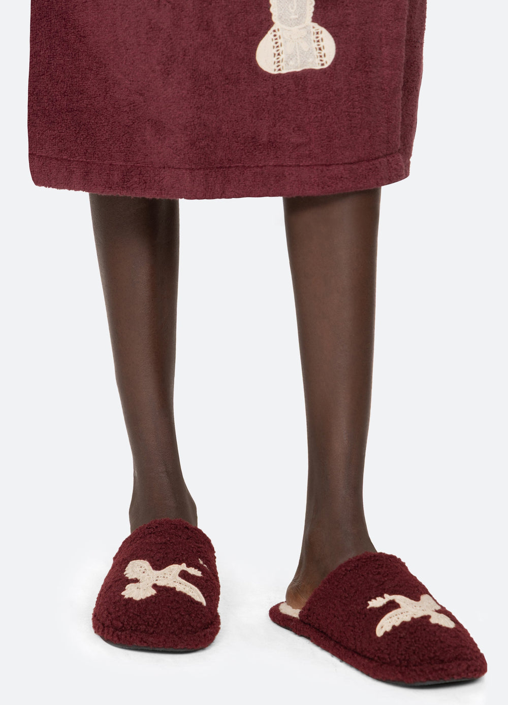 Burgundy Mika Slippers | Sea New York