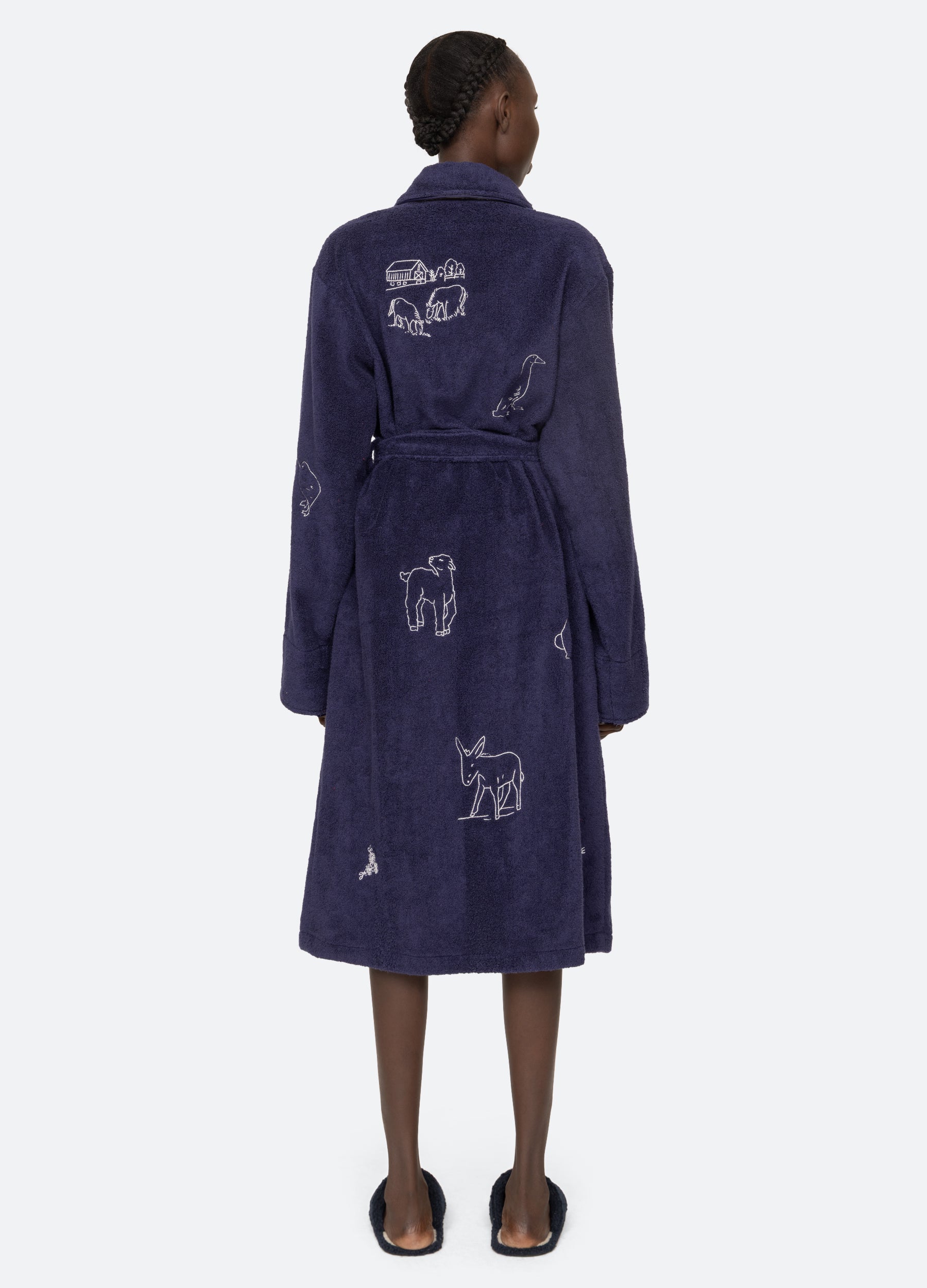 Navy Demi Robe | Sea New York