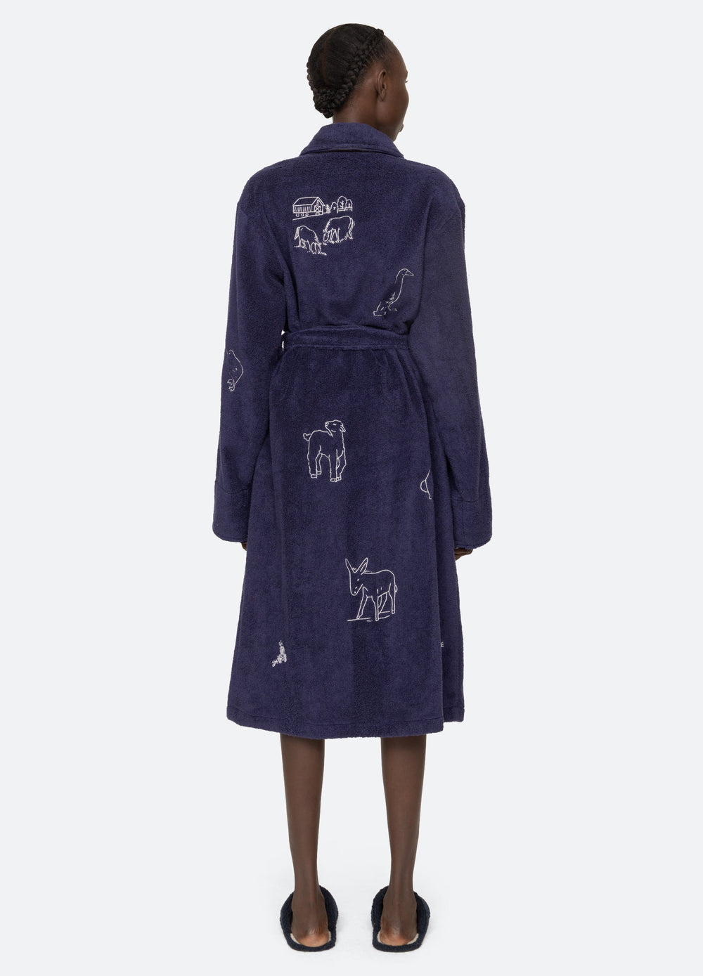 Navy Demi Robe | Sea New York