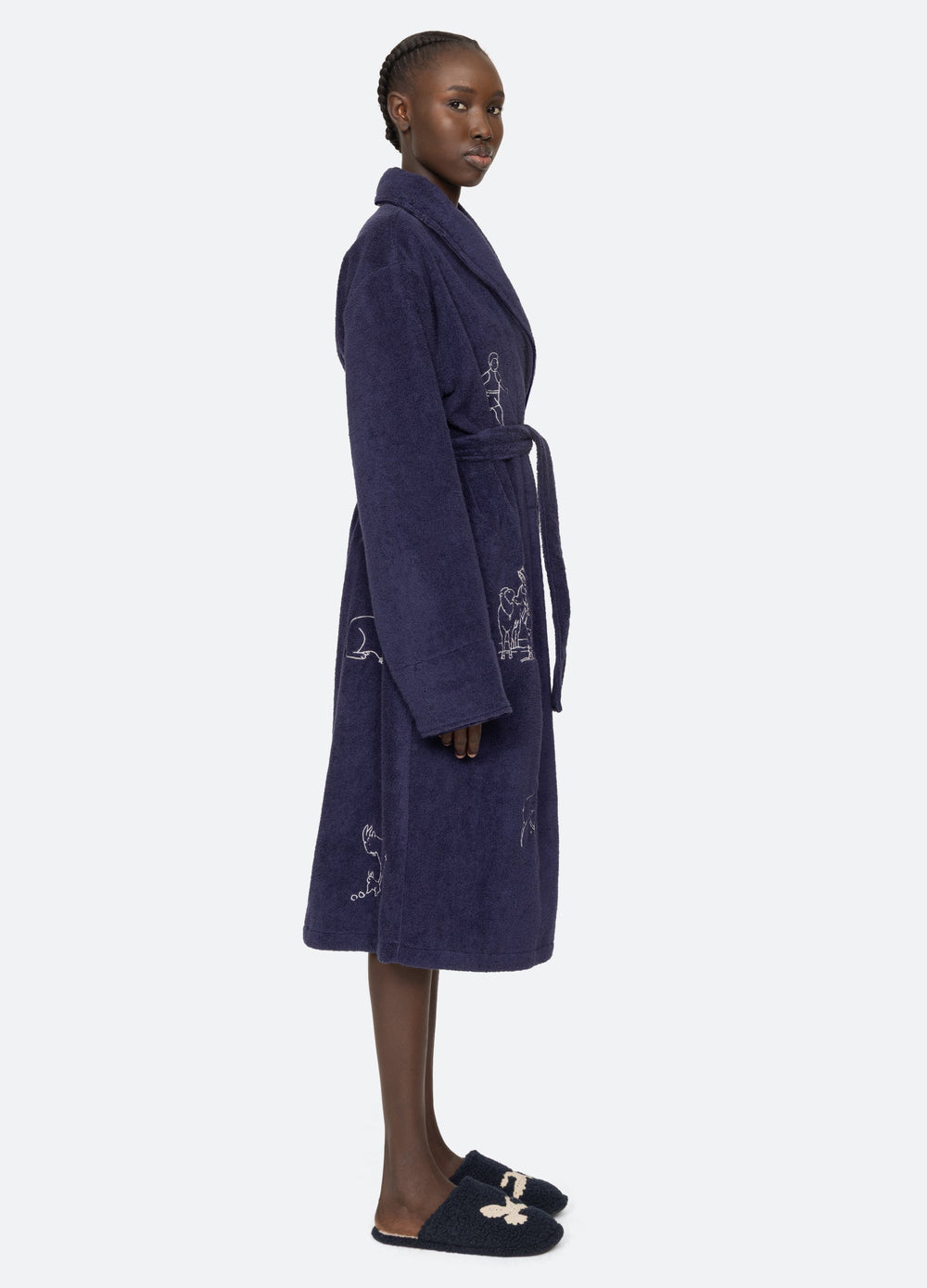 Navy Demi Robe | Sea New York